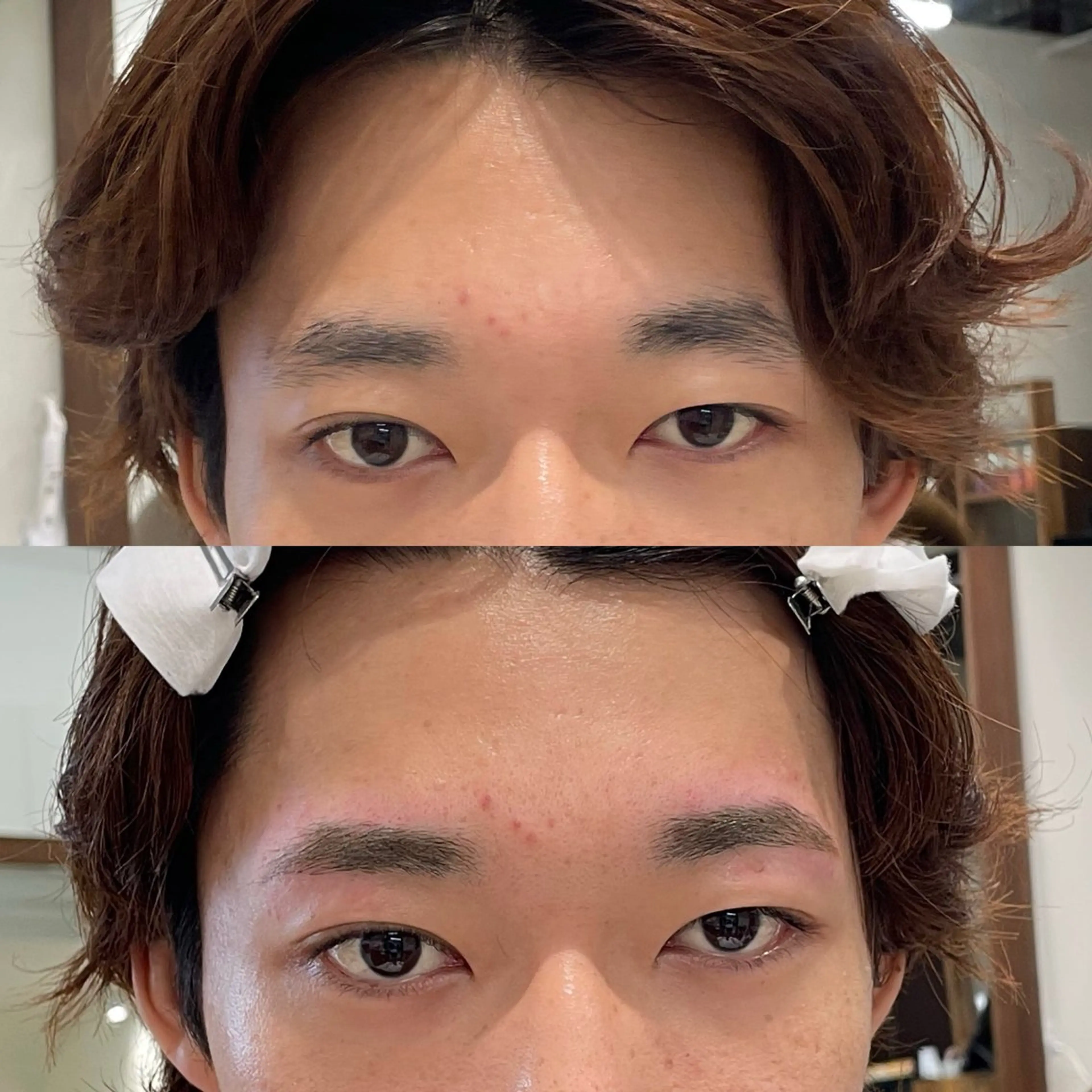 【Karen眉カット＋ワックス脱毛メニュー+眉メイク】女性の方はもちろん！男性の方にもとても人気です🧑🏽‍🦱✨の写真