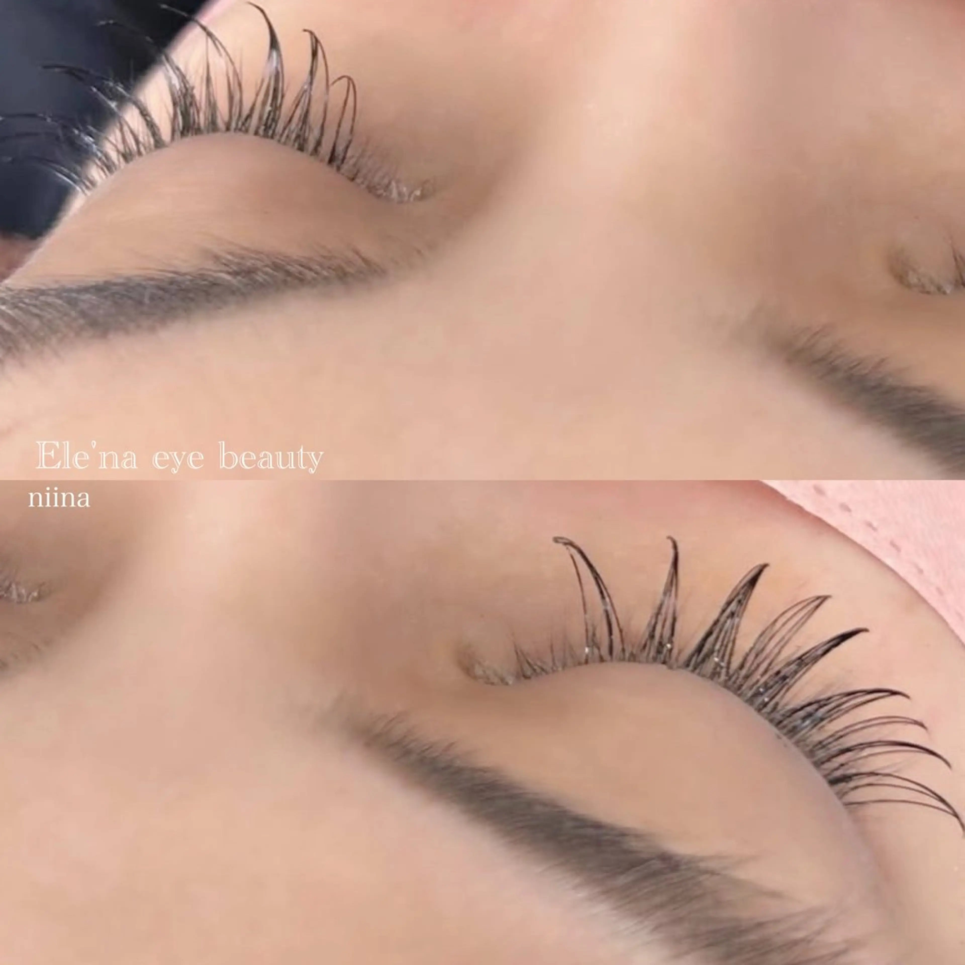 マツエク・マツパ フラットラッシュ ナチュラル 榎本 仁菜 ♡全ﾒﾆｭｰLED可のマツエク・マツパデザイン