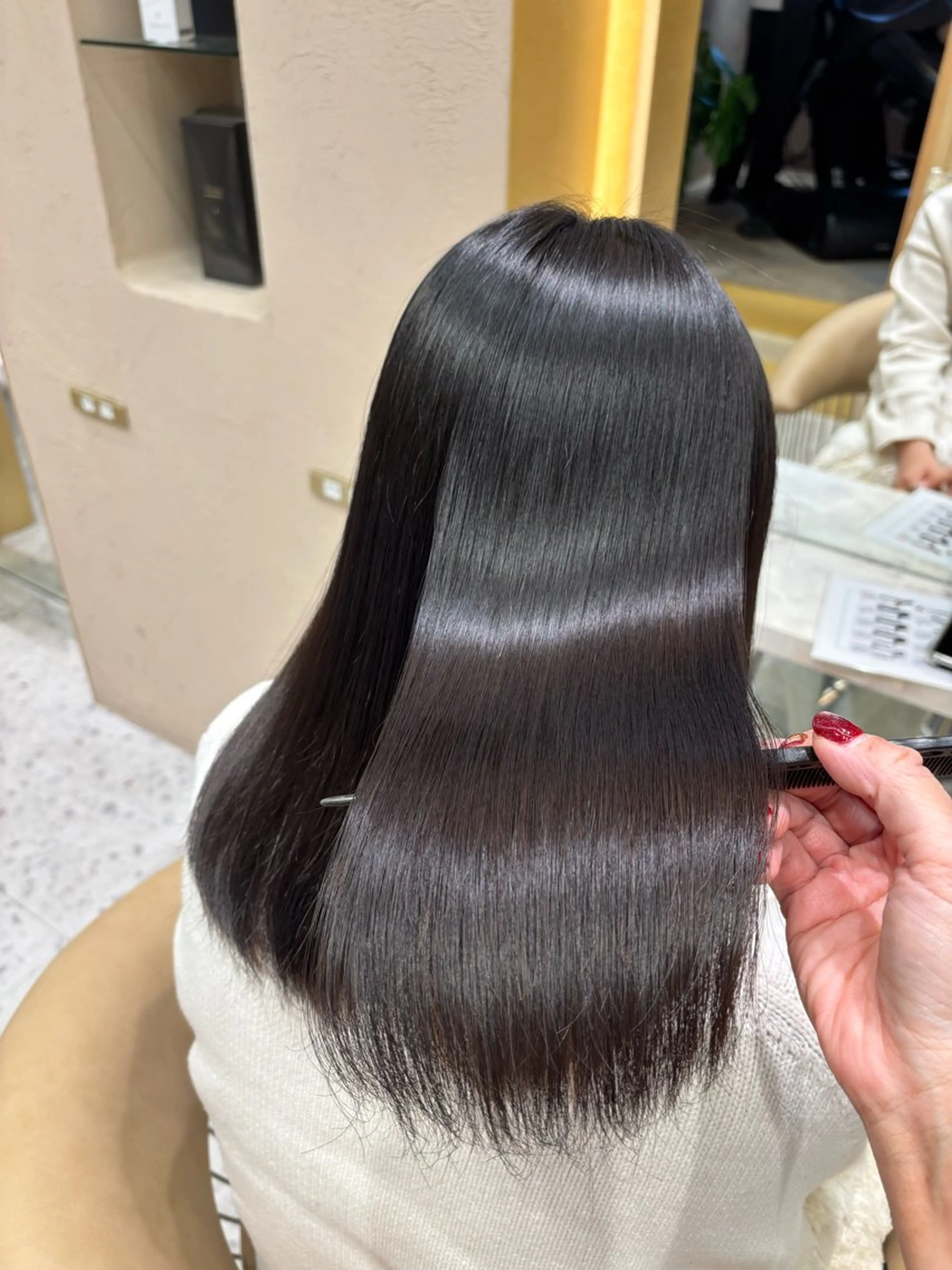 ミディアム パーマ 縮毛矯正 あかね☆ヘアアレンジ /ボブ/縮毛矯正のヘアスタイル