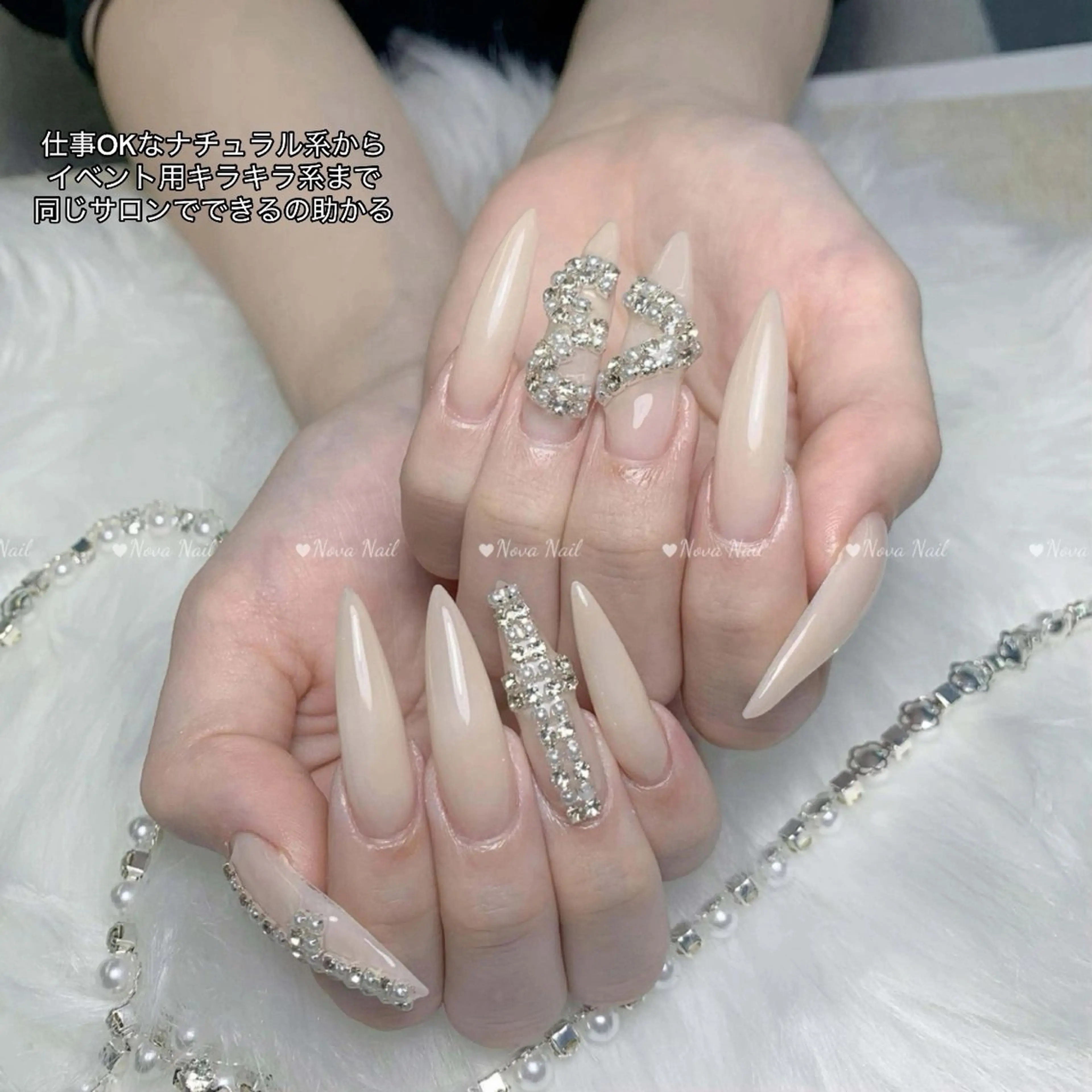 ネイル ハンドネイル ハンドケア Nova Nail Nambaのネイルデザイン