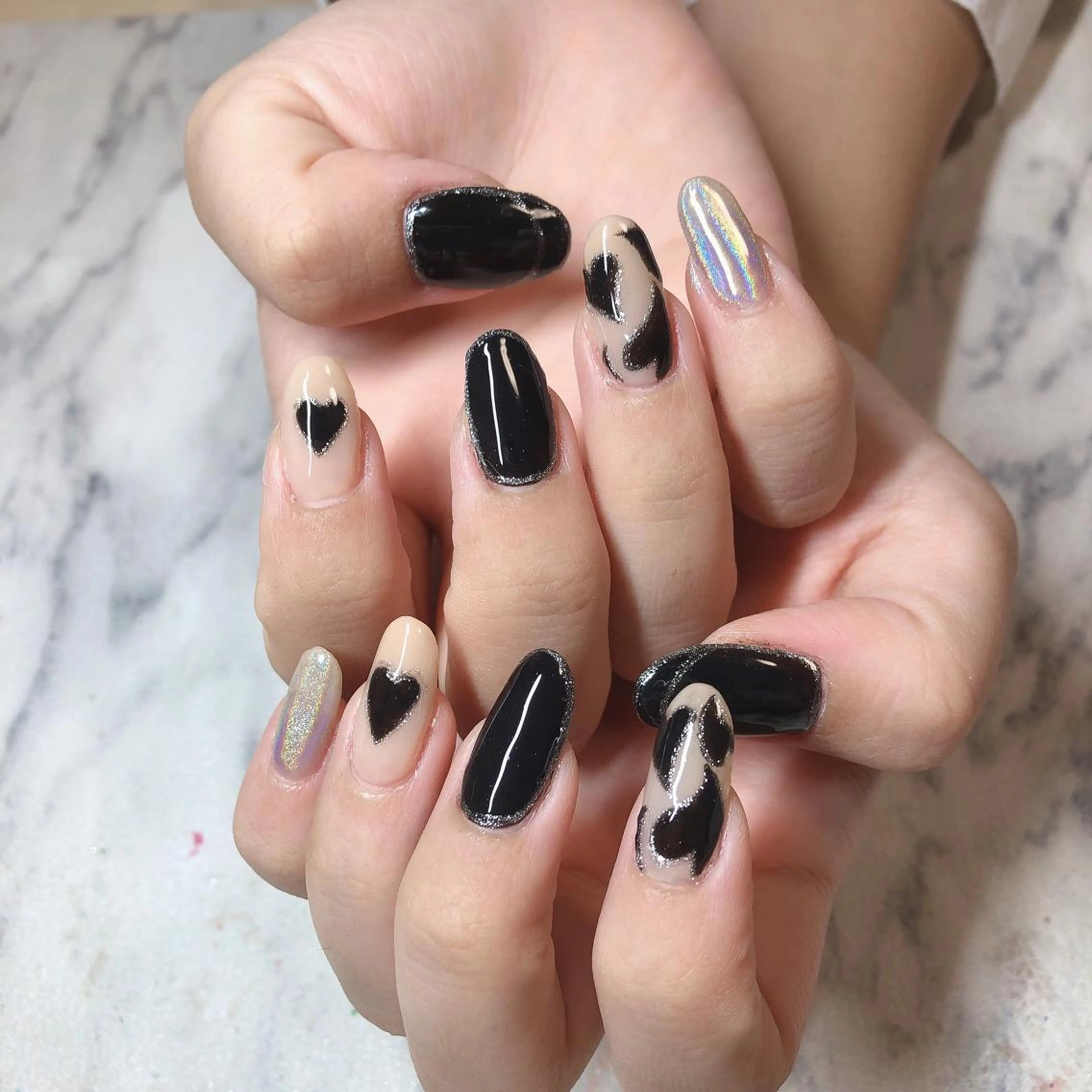 ネイル 持ち込み 結城 怜菜のネイルデザイン