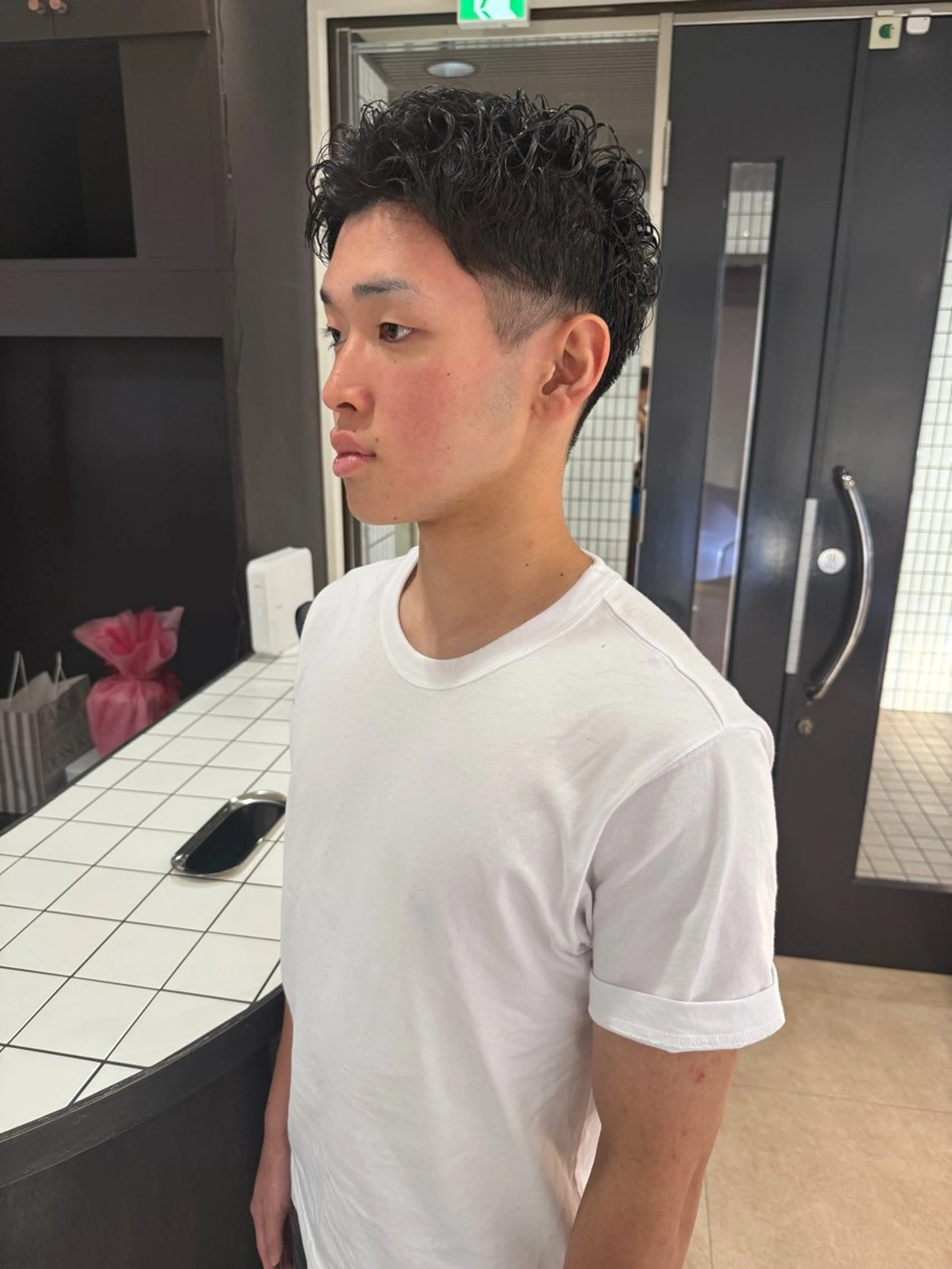 パーマ メンズ メンズパーマ カット パーマ SHICUNEアサミ /ショート/メンズのヘアスタイル