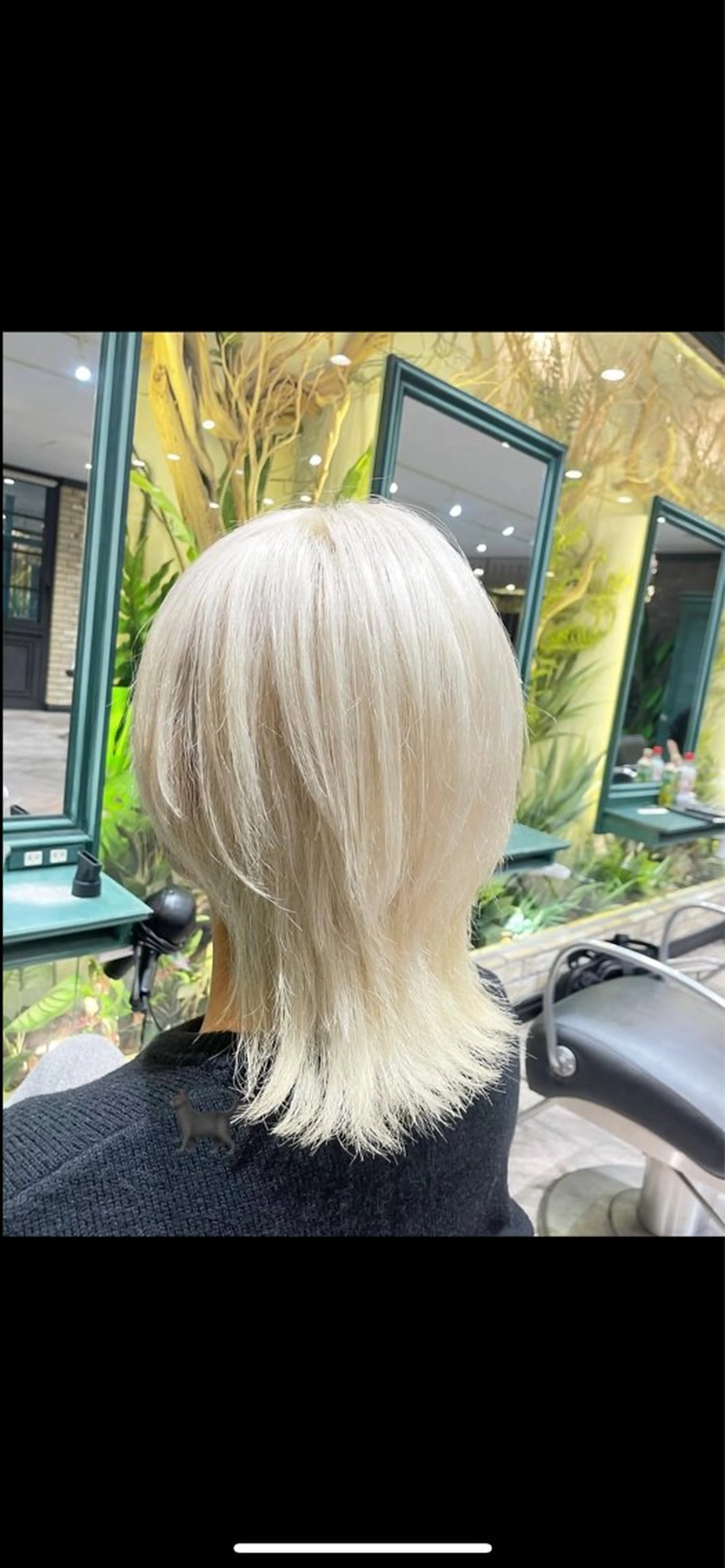 ミディアム カラー メンズ メンズウルフカット ベージュカラー 透明感カラー ホワイトベージュ ウルフカット HAIRLABO 篠崎空竜のヘアスタイル