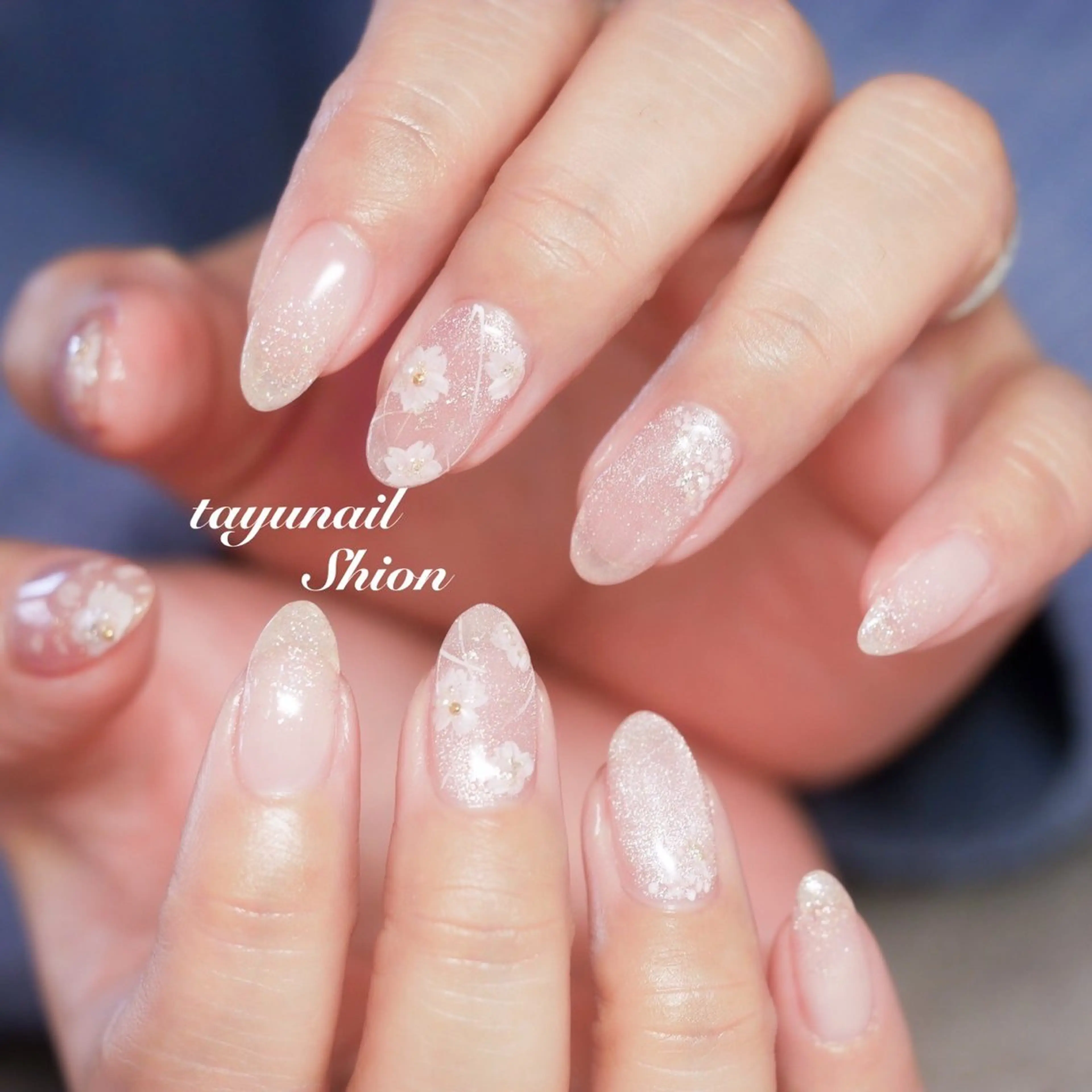 ネイル ジェルネイル キラキラネイル ラメ(グリッター) マグネットネイル パラジェル ネイルサロン・ネイルスクール たゆnail所属・ネイルサロン 【たゆnail】のネイルデザイン