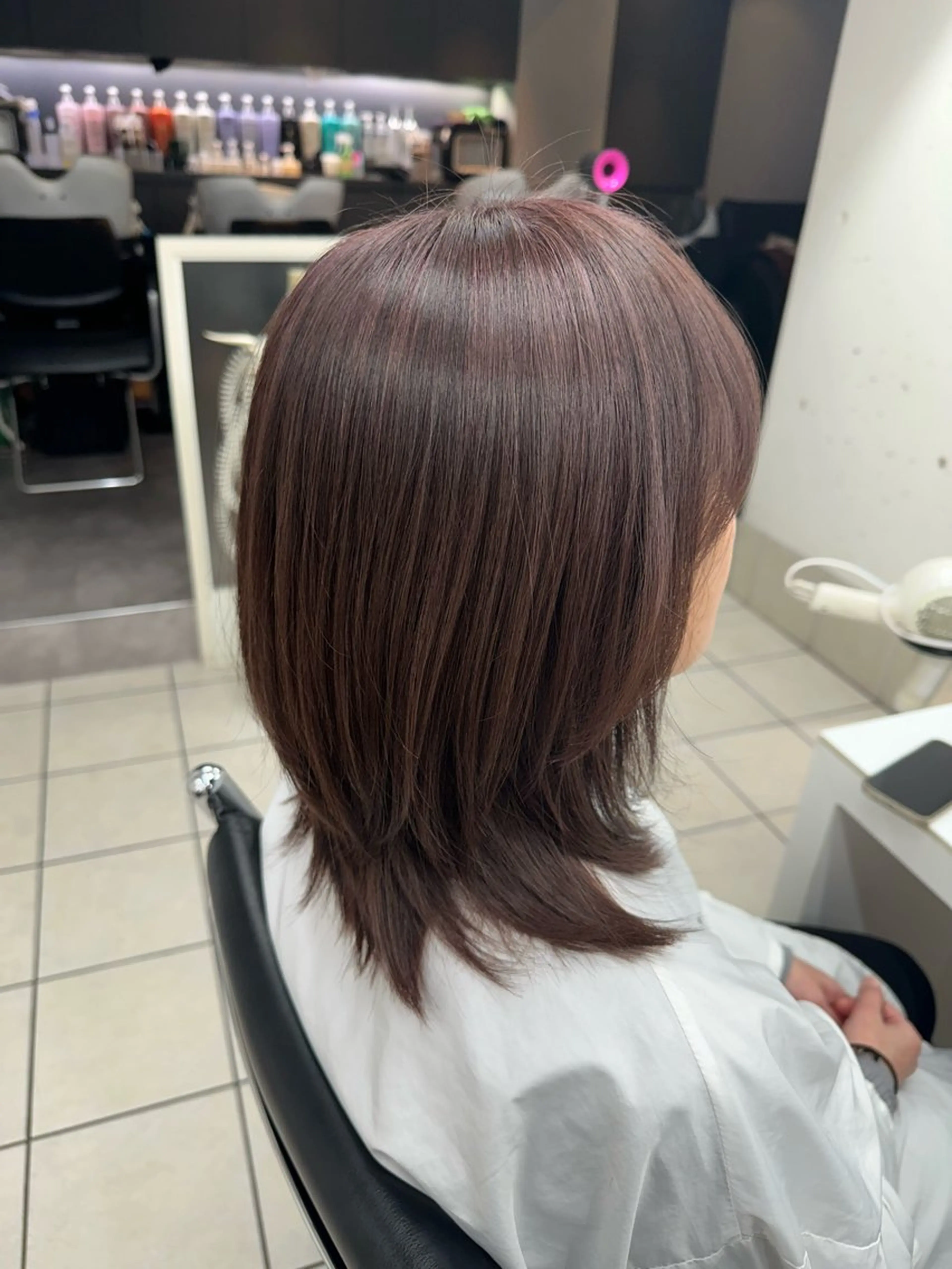 ミディアム 星野 菜月のヘアスタイル