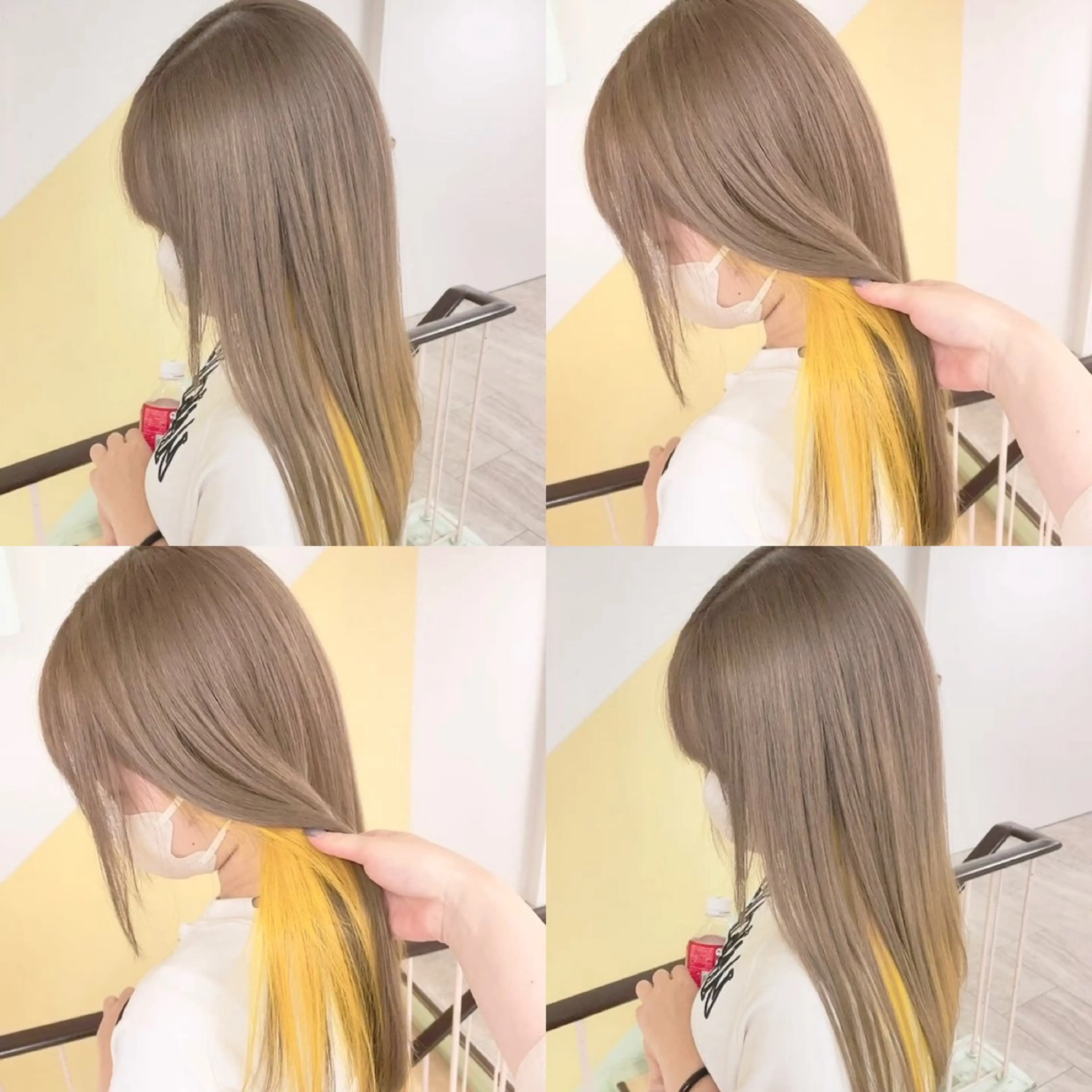 カラー ヘアカラー トリートメント 渋谷:インナーカラー ／🍒エリカ🍒のヘアスタイル