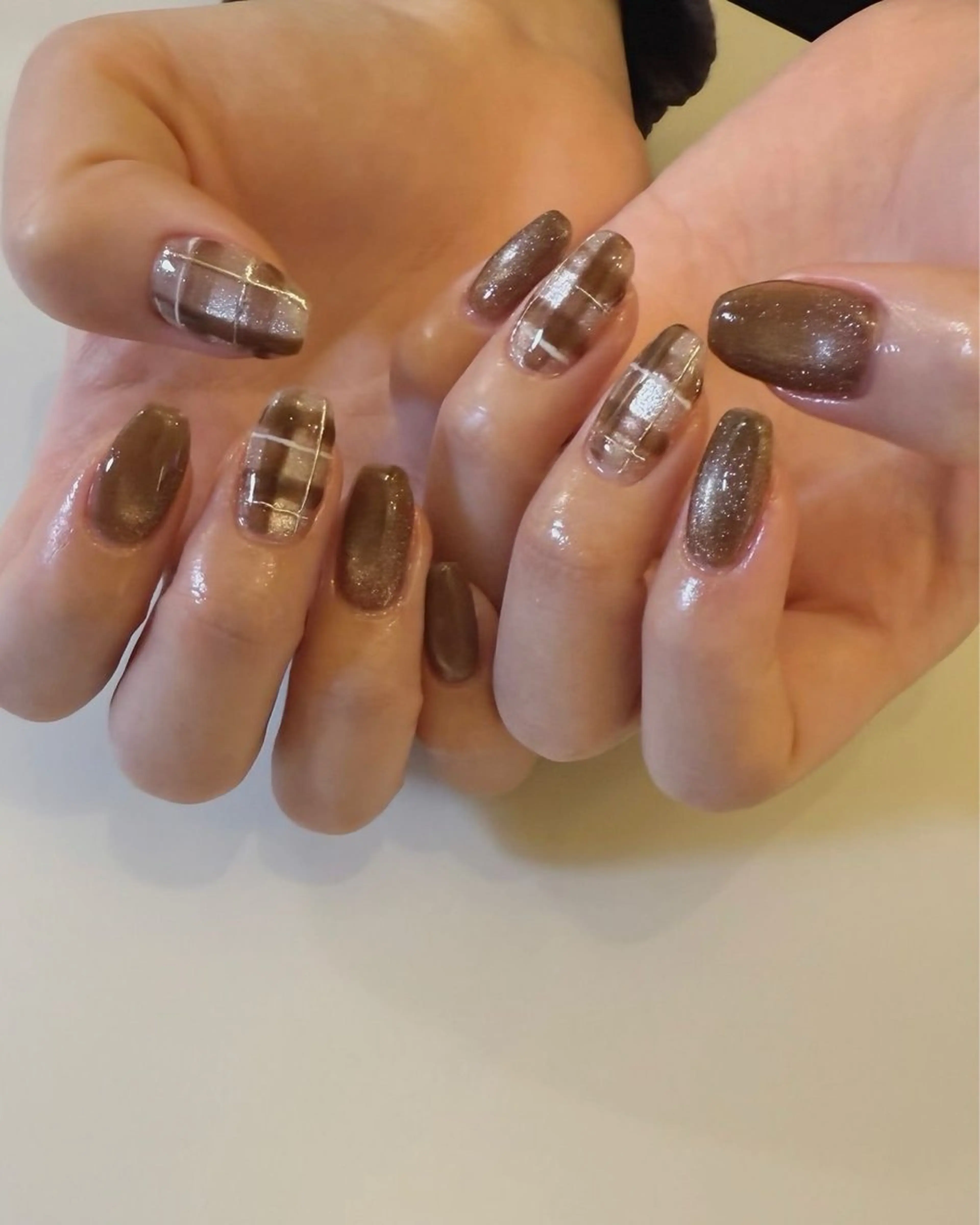 ネイル 韓国ネイル 持ち込み ニュアンスネイル ネイルチップ 冬ネイル LISA ANA.CHUOのネイルデザイン