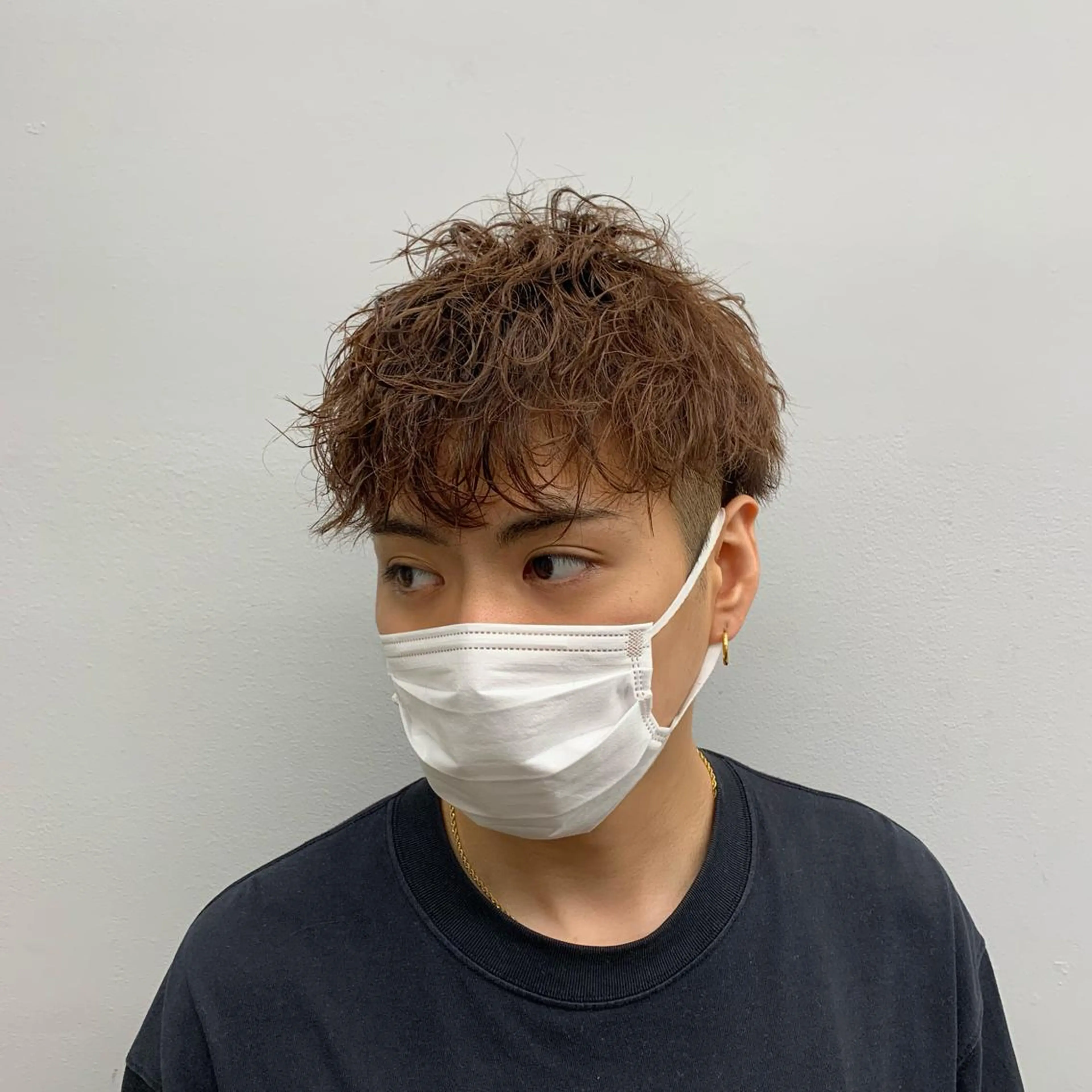 メンズ マッシュウルフ マッシュ メンズパーマ メンズツイストパーマ メンズウルフカット メンズ特化美容師/ 新井　洸太のヘアスタイル