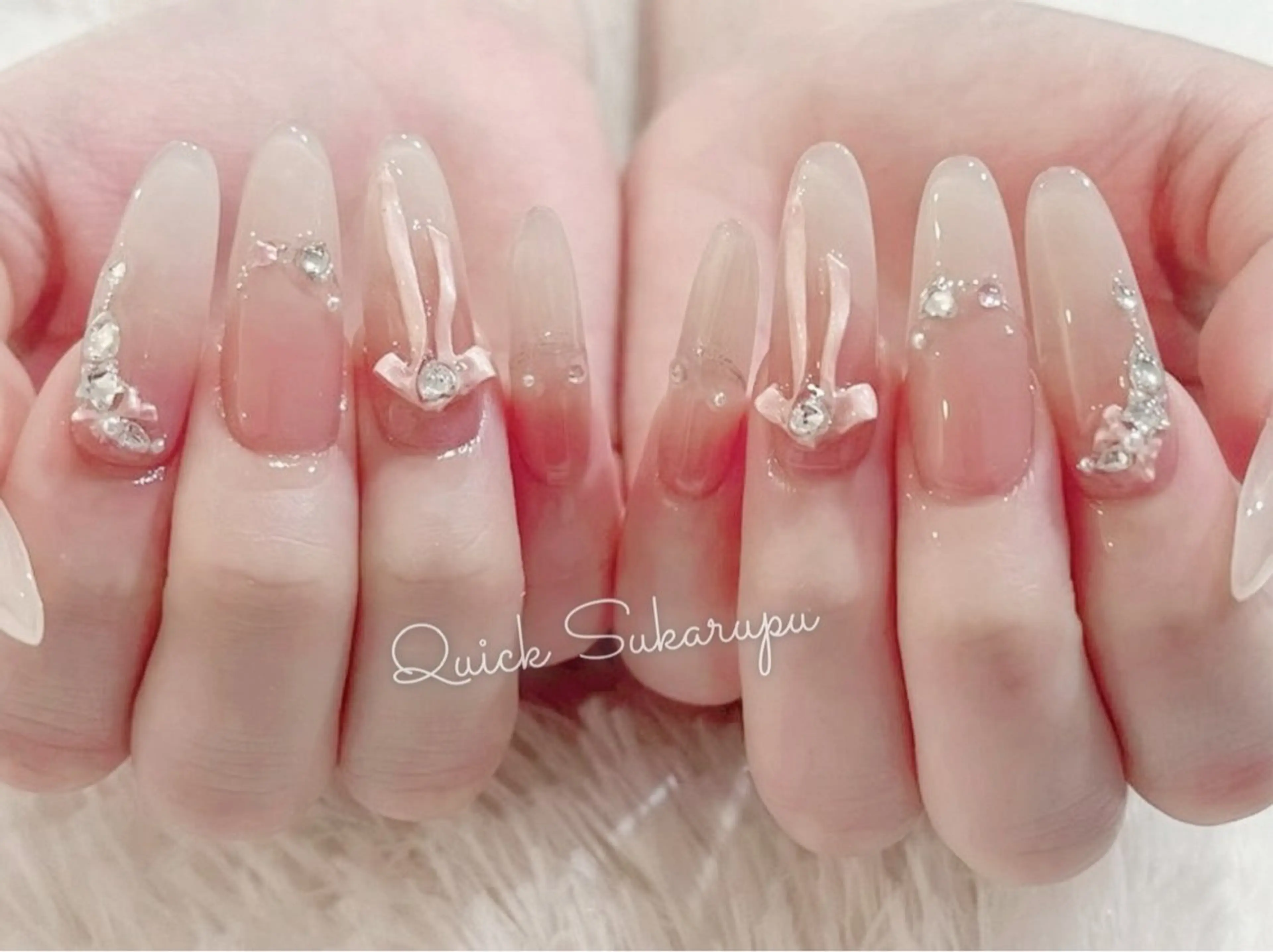 ネイル ハンドネイル Quick Sukarupu 池袋東口【チップ長さだし専門店】所属・Quick Sukarupu池袋のネイルデザイン