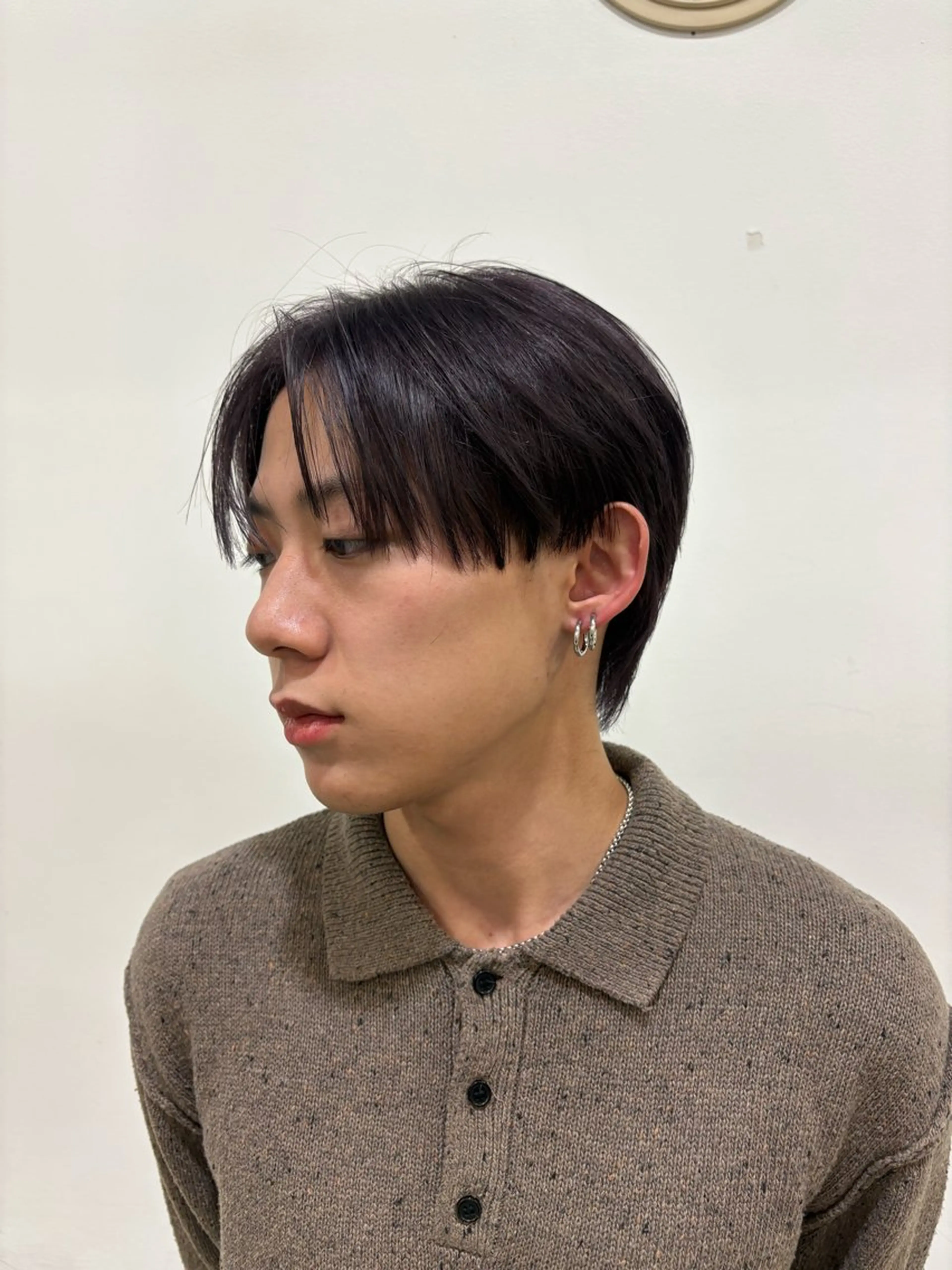 ショート カラー グレージュ ラベンダーカラー ラベンダーグレージュ ラベンダーグレー カット ヘアセット 毛流れ酸性縮毛矯正/ パーマ/ジュンエイのヘアスタイル