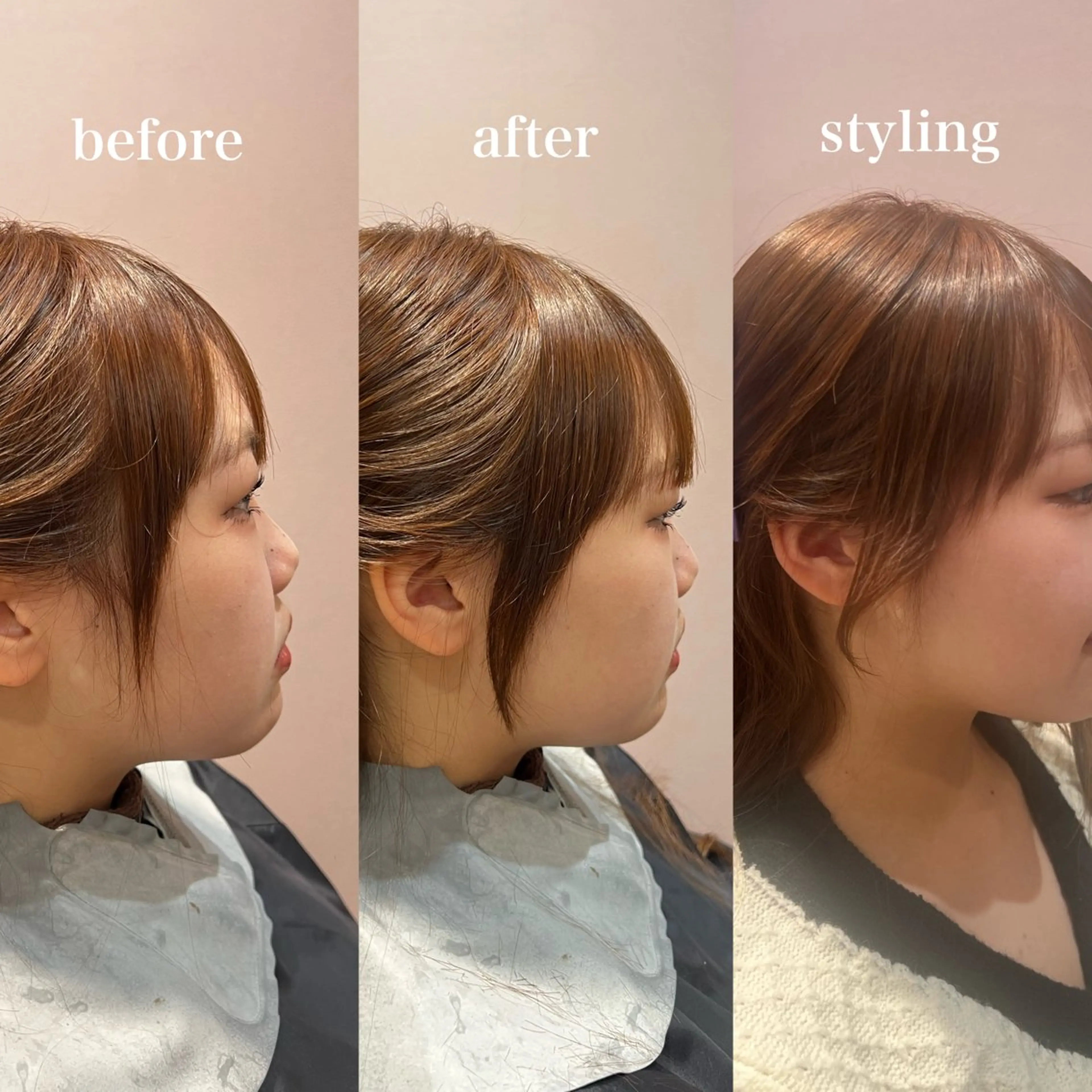 ミディアム アッシュ 韓国風カラー ボブ 髪質改善 韓国風ヘア 🌿寄り添い型美容師 🌿yuiのヘアスタイル