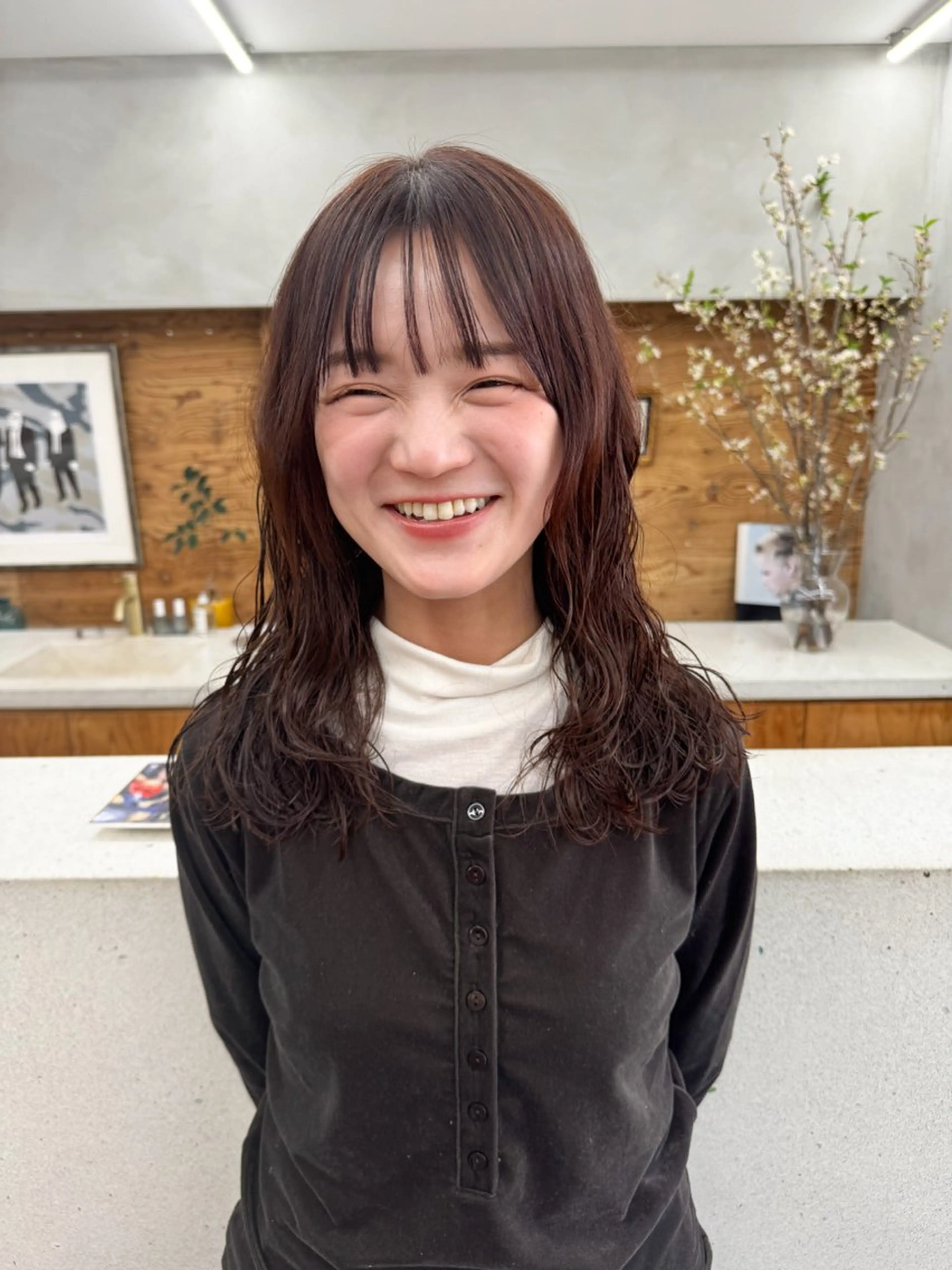 【4月限定】カット+パーマ+カラークーポン+2stepトリートメントサービス付きの写真