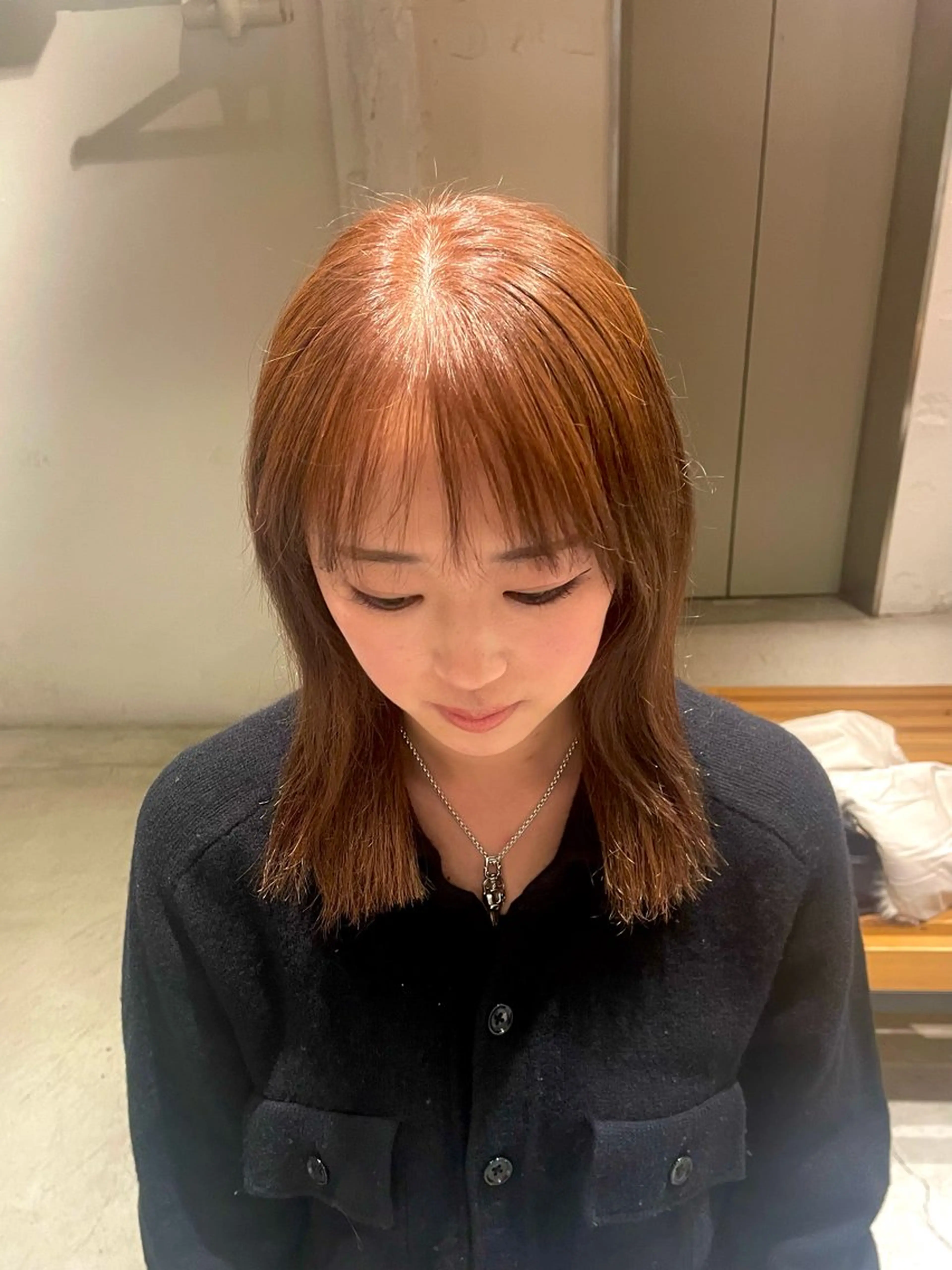 セミロング 🇨🇳ハイトーン ワンホン🇰🇷ななのヘアスタイル