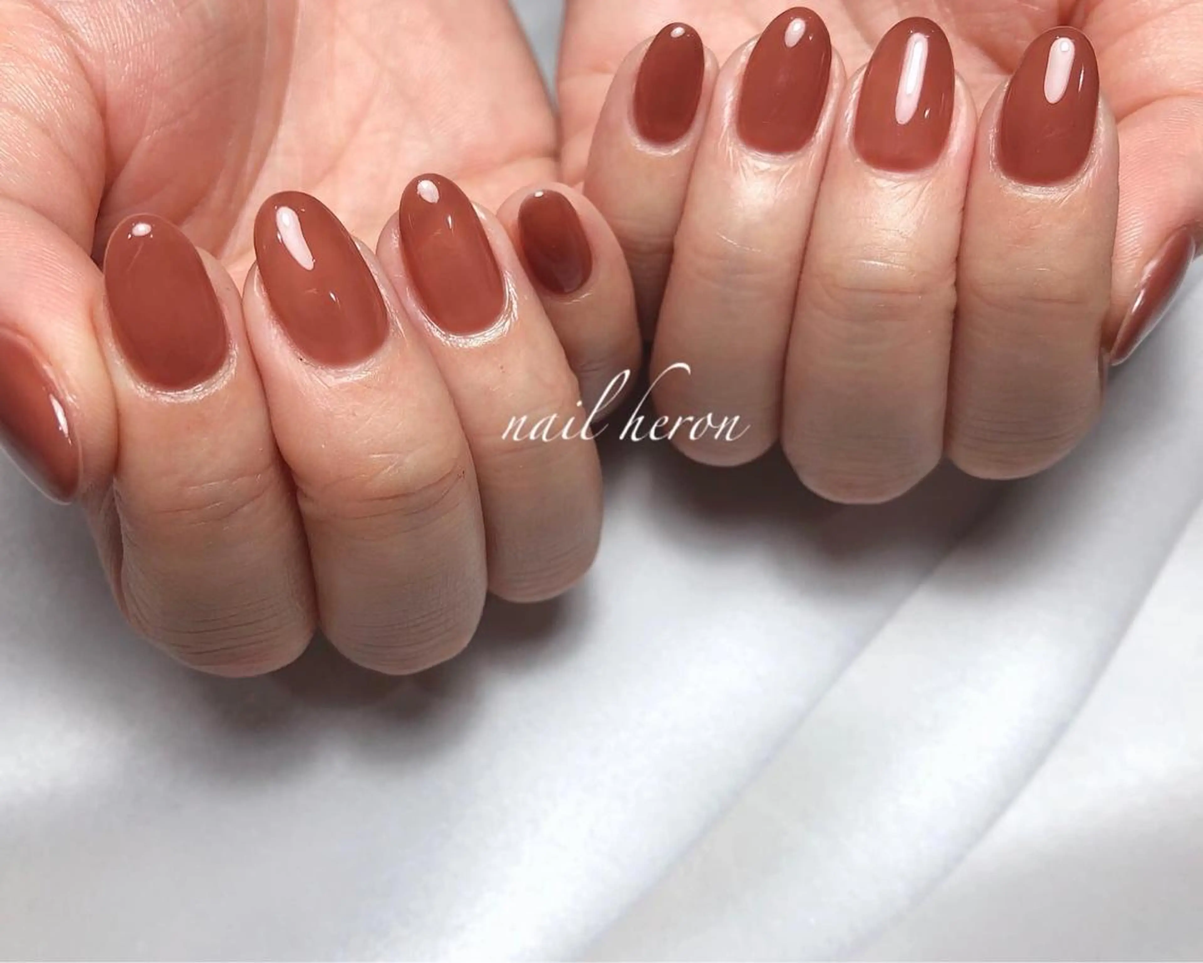 ネイル ワンカラーネイル ハンドネイル nail heron所属・saki_ nail heronのネイルデザイン