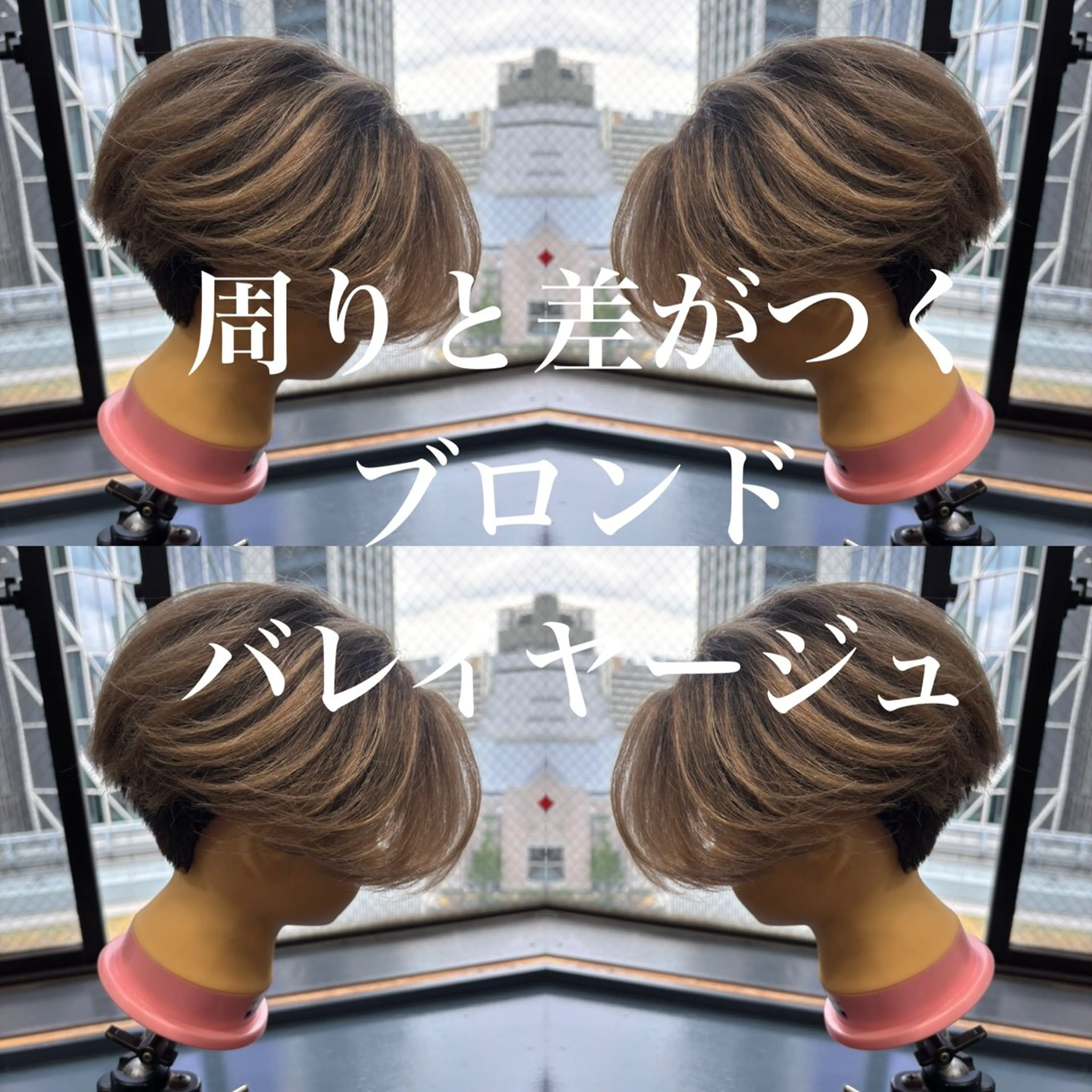 カット+ワンカラーの写真