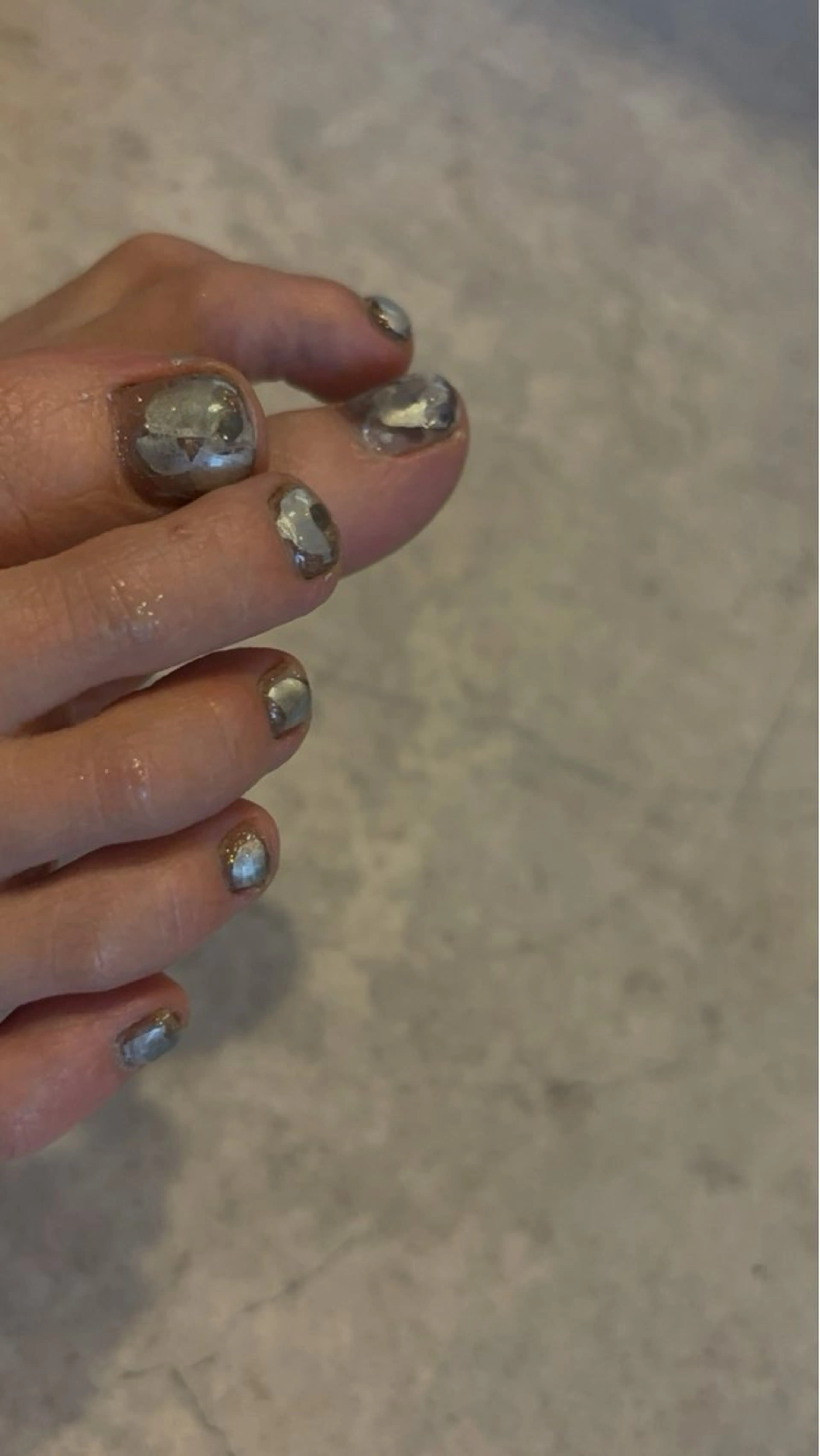 優しいジェル使用💅フットデザインコース💜サンプルから選択の写真