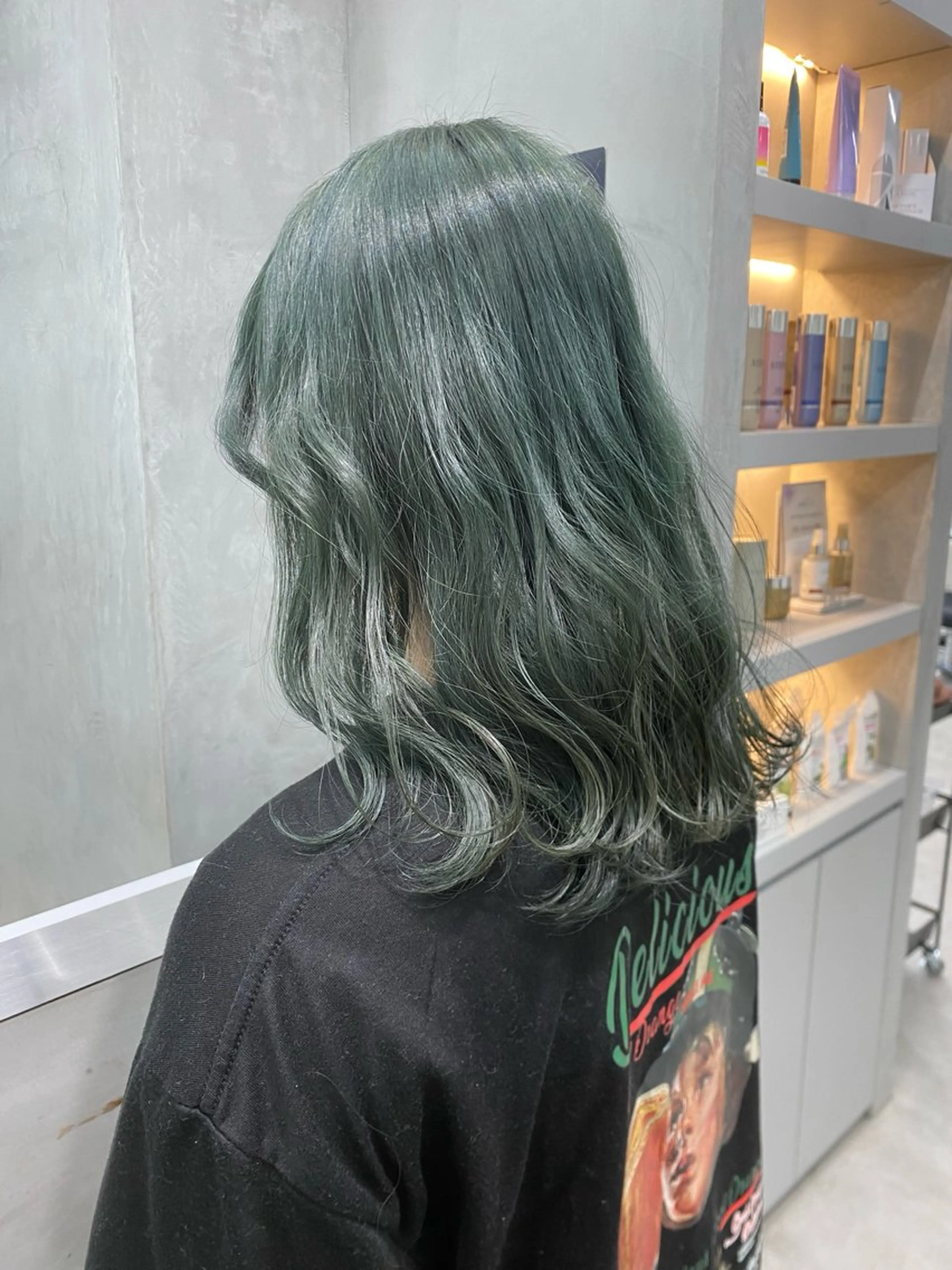 ロング カラー カット ヘアカラー ハイトーン/ウルフ/ ボブ/増田のヘアスタイル