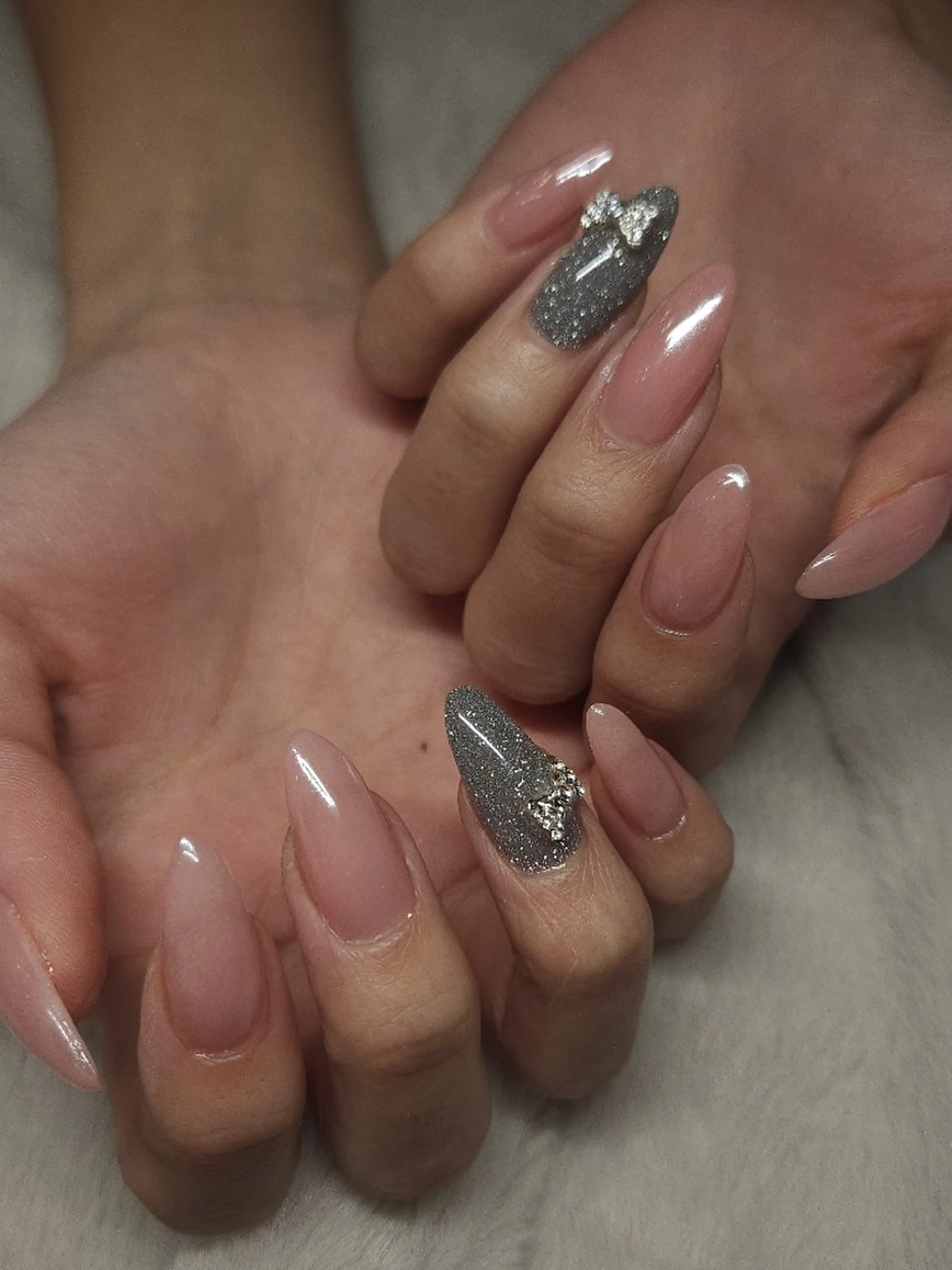 ネイル リボン ハンドネイル mukuby_manami所属・mukuby_ manamiのネイルデザイン