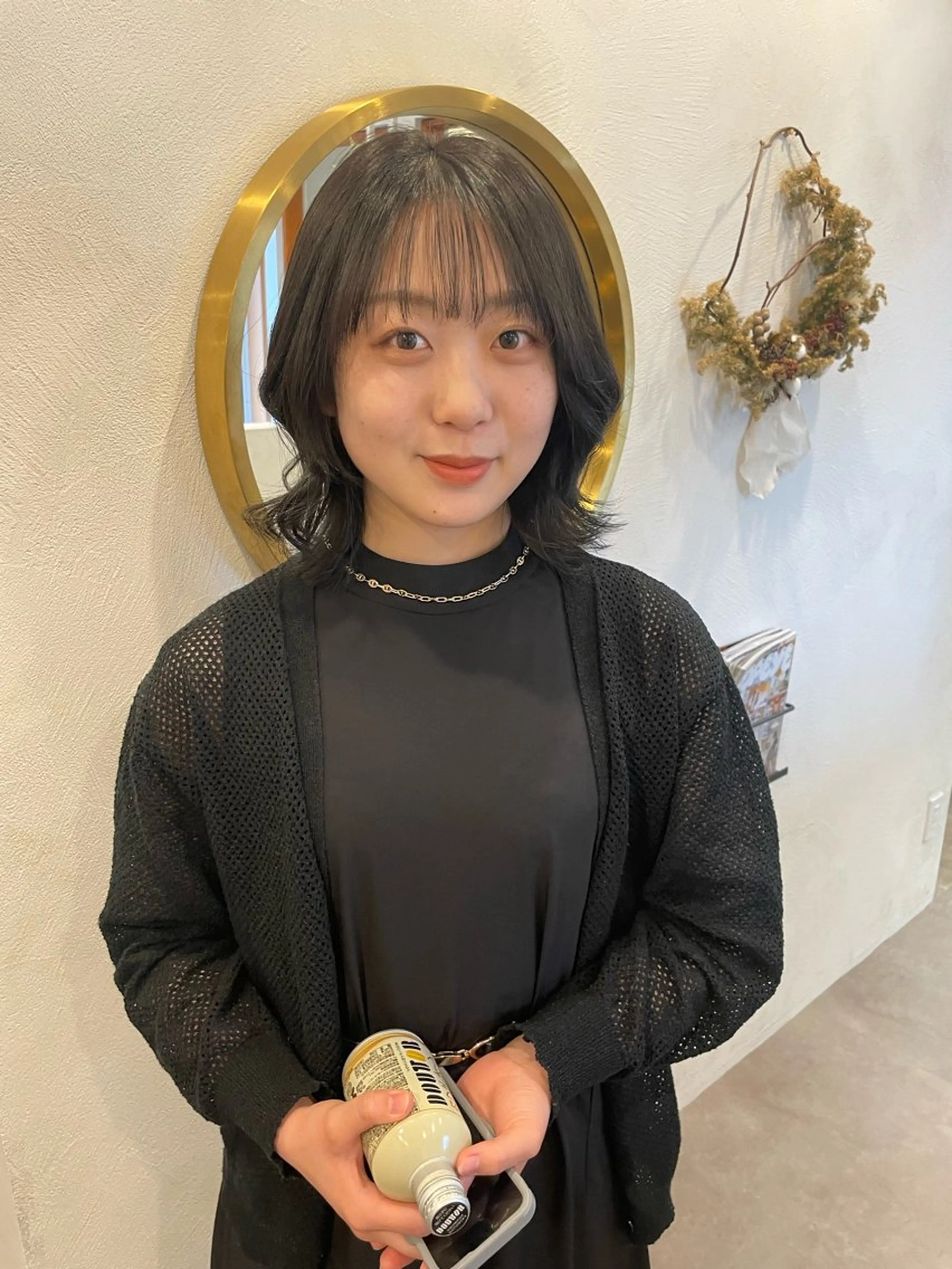 ミディアム カラー 透明感カラー グレージュ カット ヘアカラー トリートメント kako /透明感カラー🤍のヘアスタイル