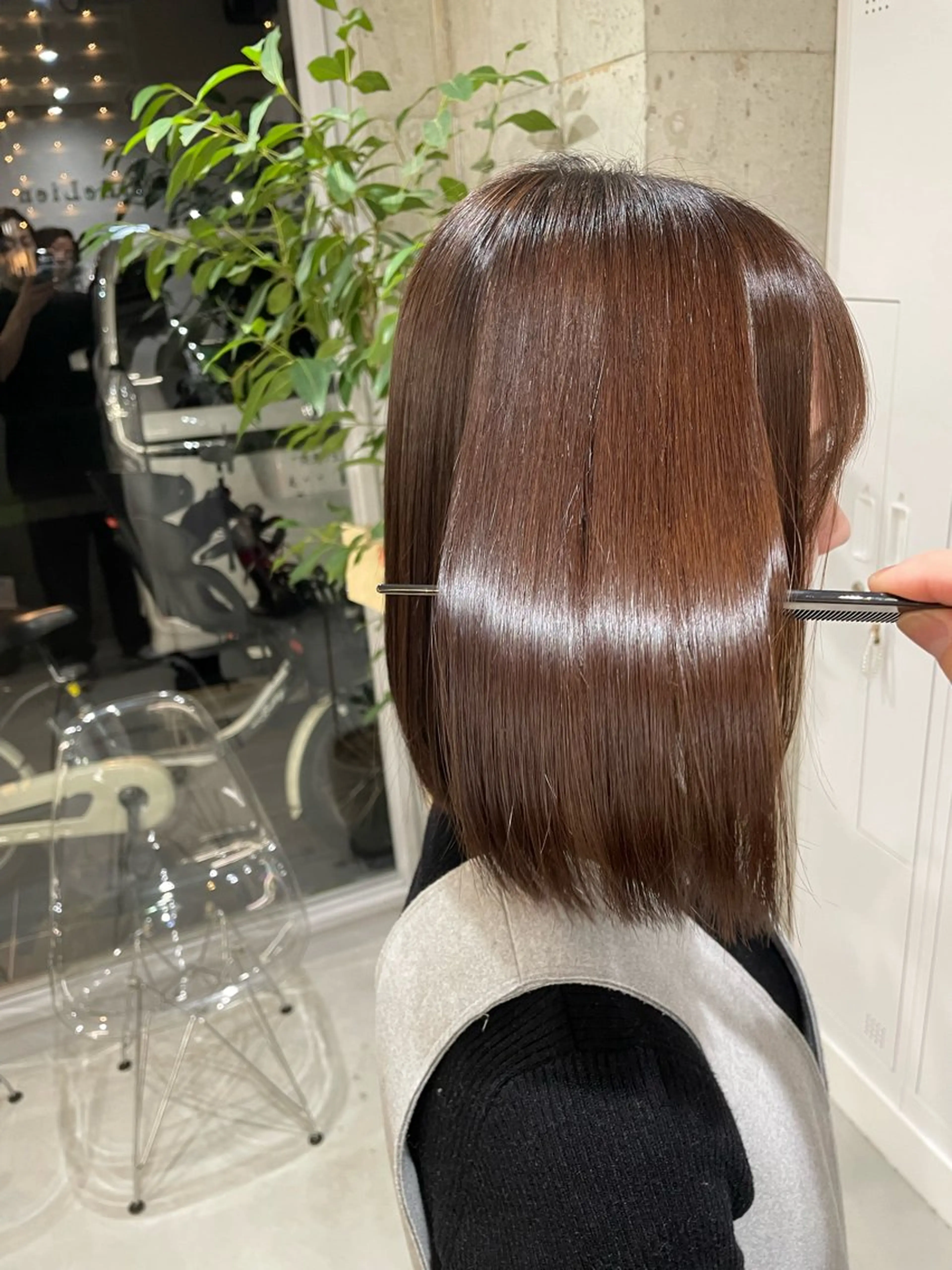 癖毛サヨナラ！髪質改善縮毛矯正+トリートメントの写真