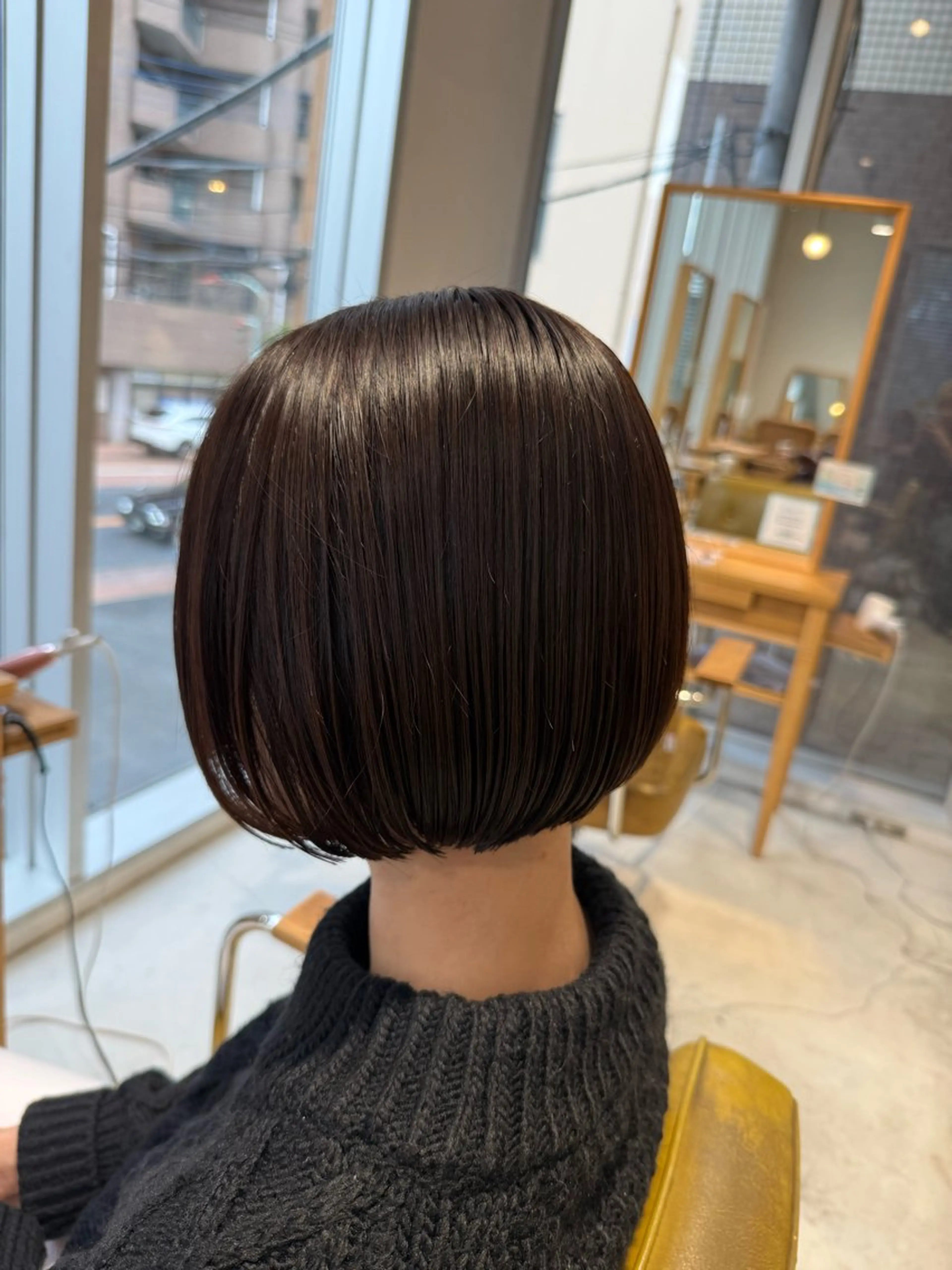 ショート カラー カット ヘアカラー トリートメント 鈴木弥月/大人ボブ× 透明感カラーのヘアスタイル