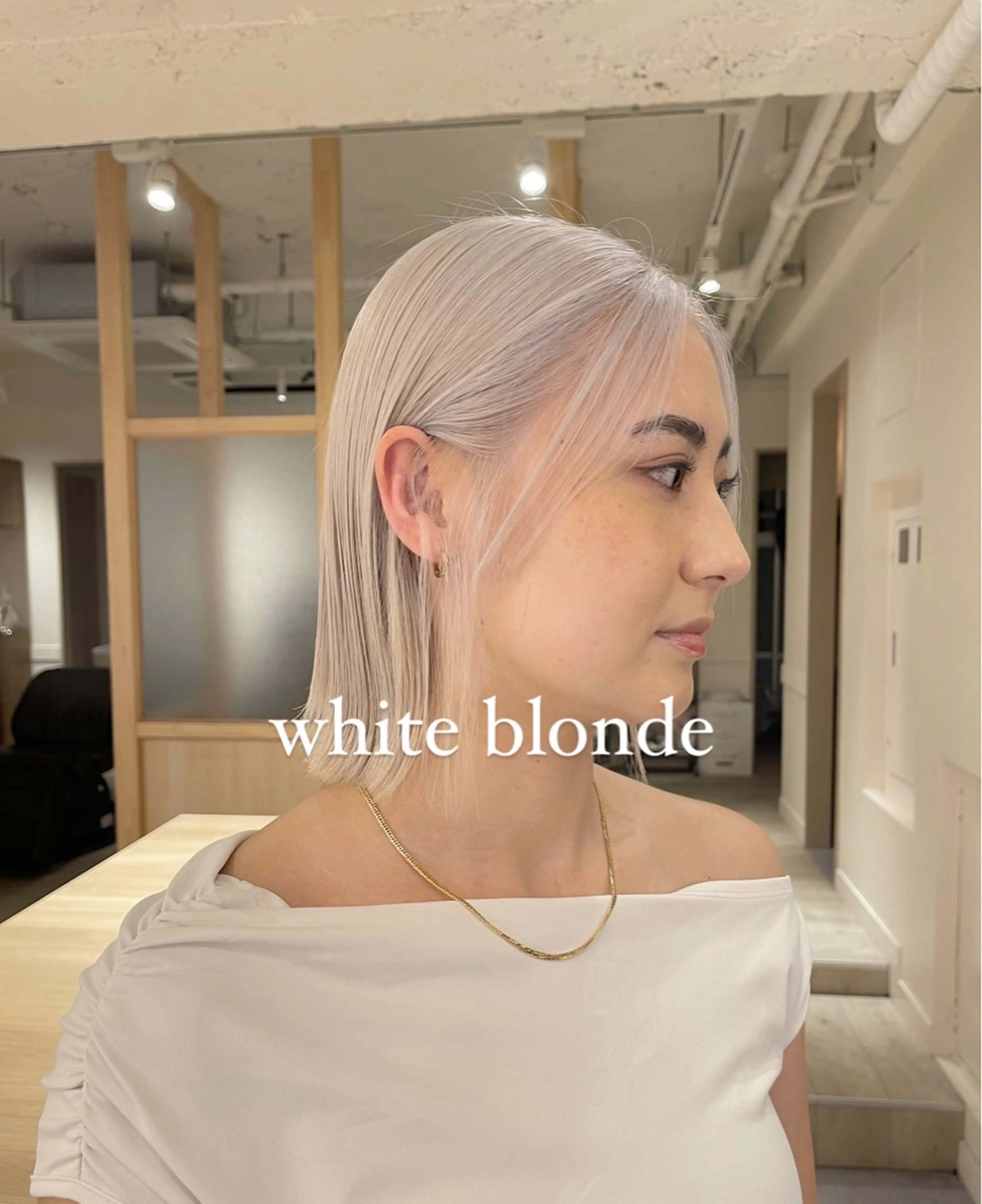 ミディアム カラー ベージュカラー ブロンド ホワイトベージュ ホワイトブロンド カット ヘアカラー トリートメント “ミニモ最高評価獲得 “代表"Kohei"のヘアスタイル