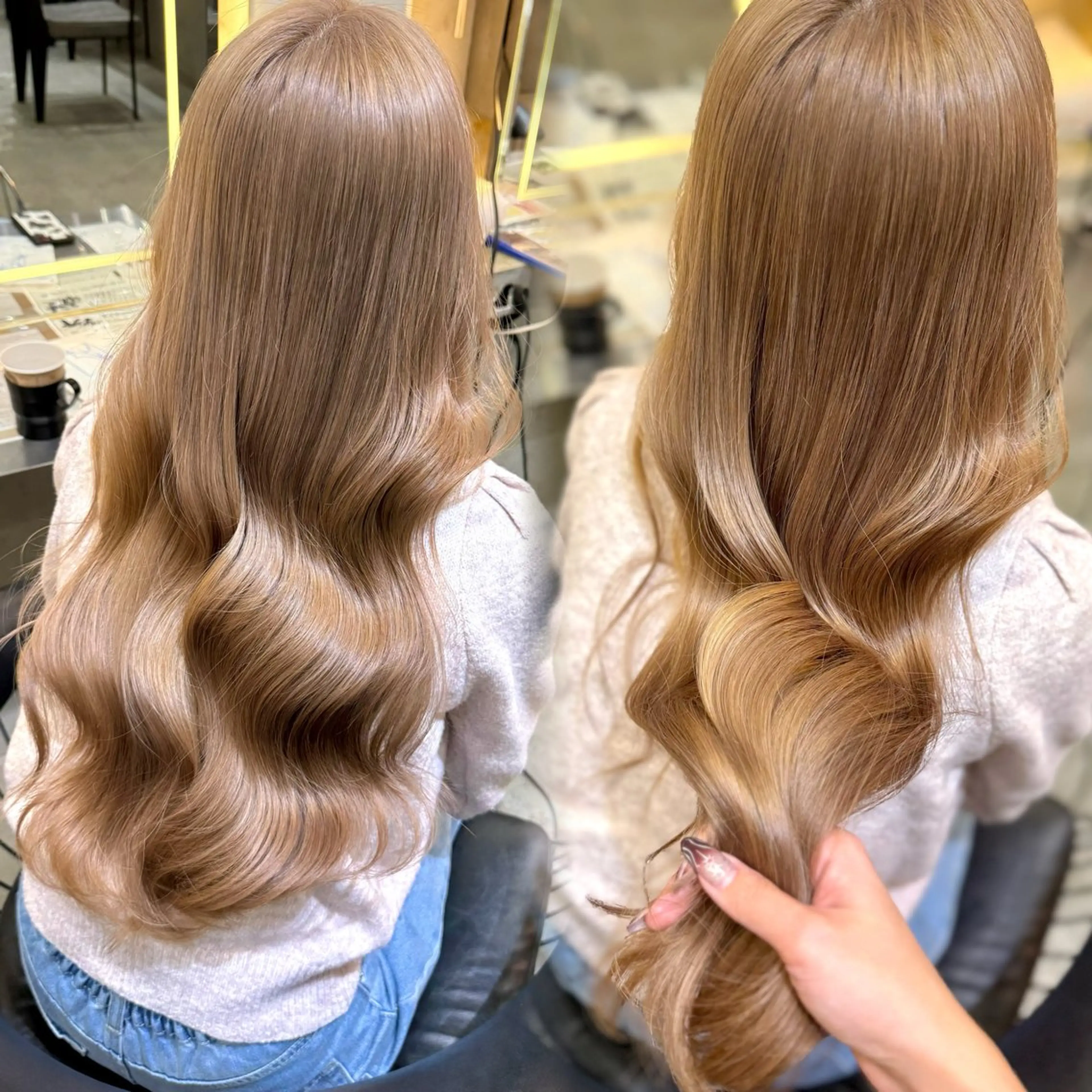 ロング カラー ブリーチ カット ヘアカラー トリートメント 髪質改善/ボブ/ レイヤー❣️yuiのヘアスタイル