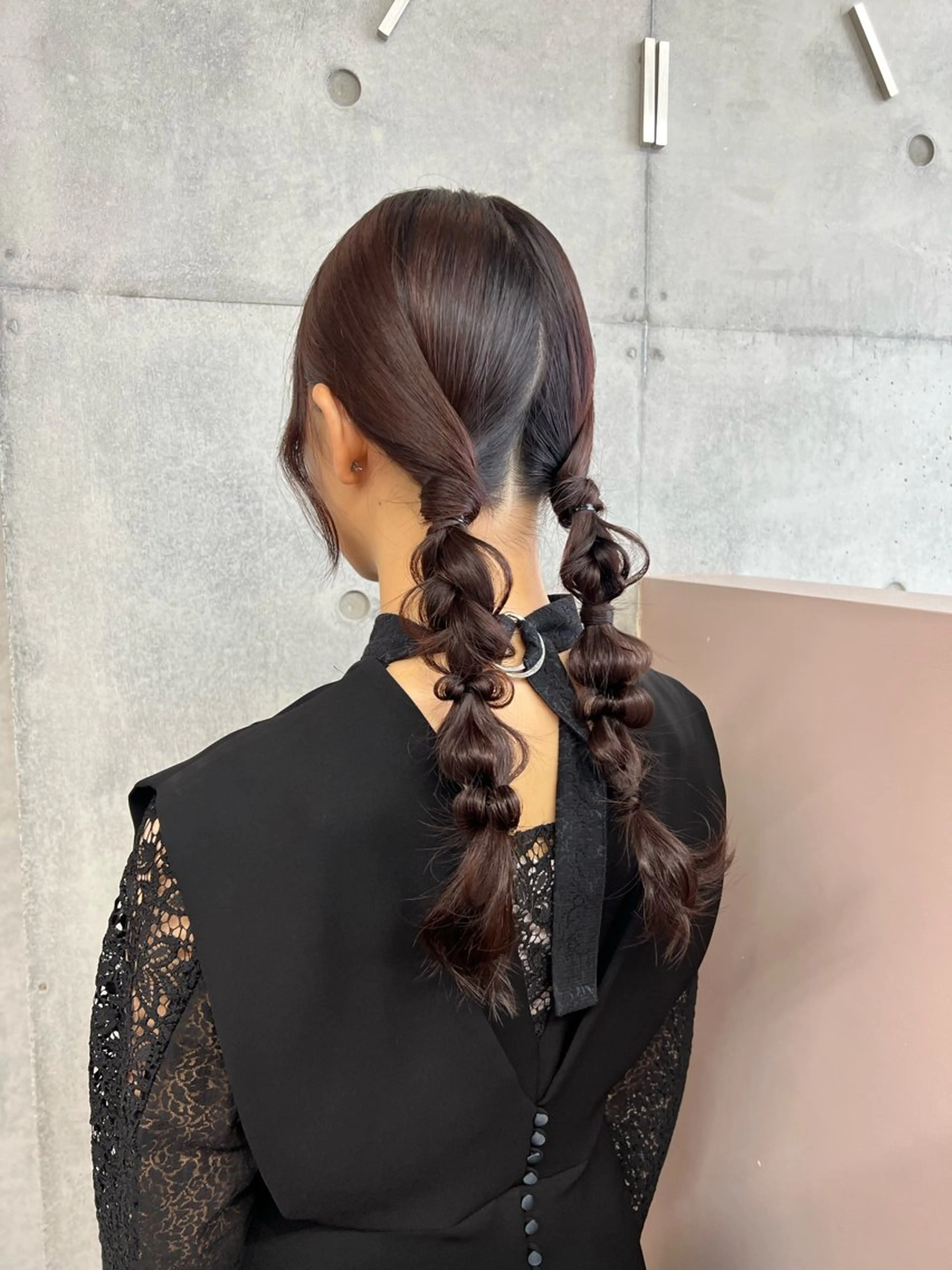 ロング ヘアセット カコ/レイヤーカット ヘアアレンジのヘアスタイル