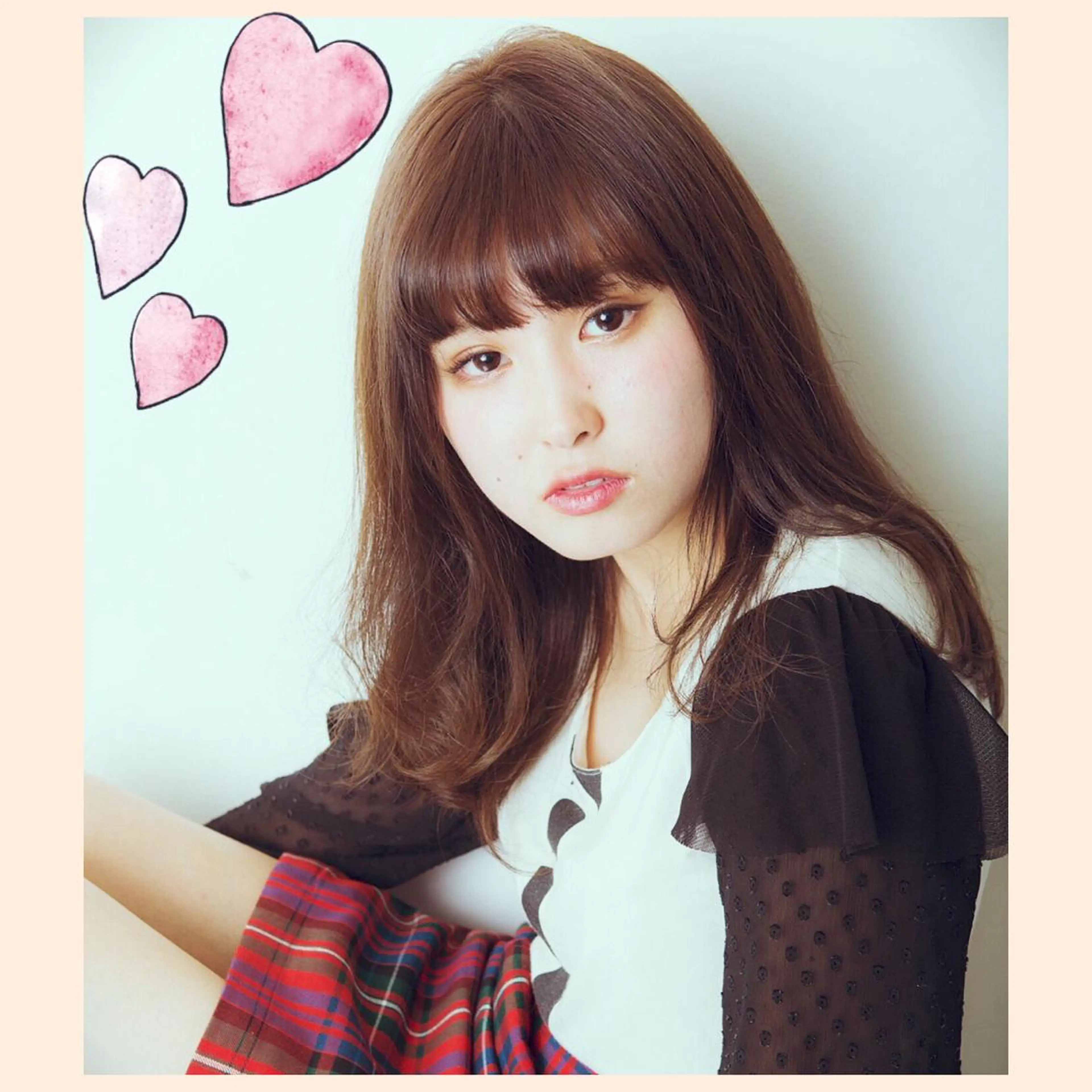 ミディアム カラー ブラウンカラー 新宿駅近♡個室 ♡関口三都季🌜のヘアスタイル