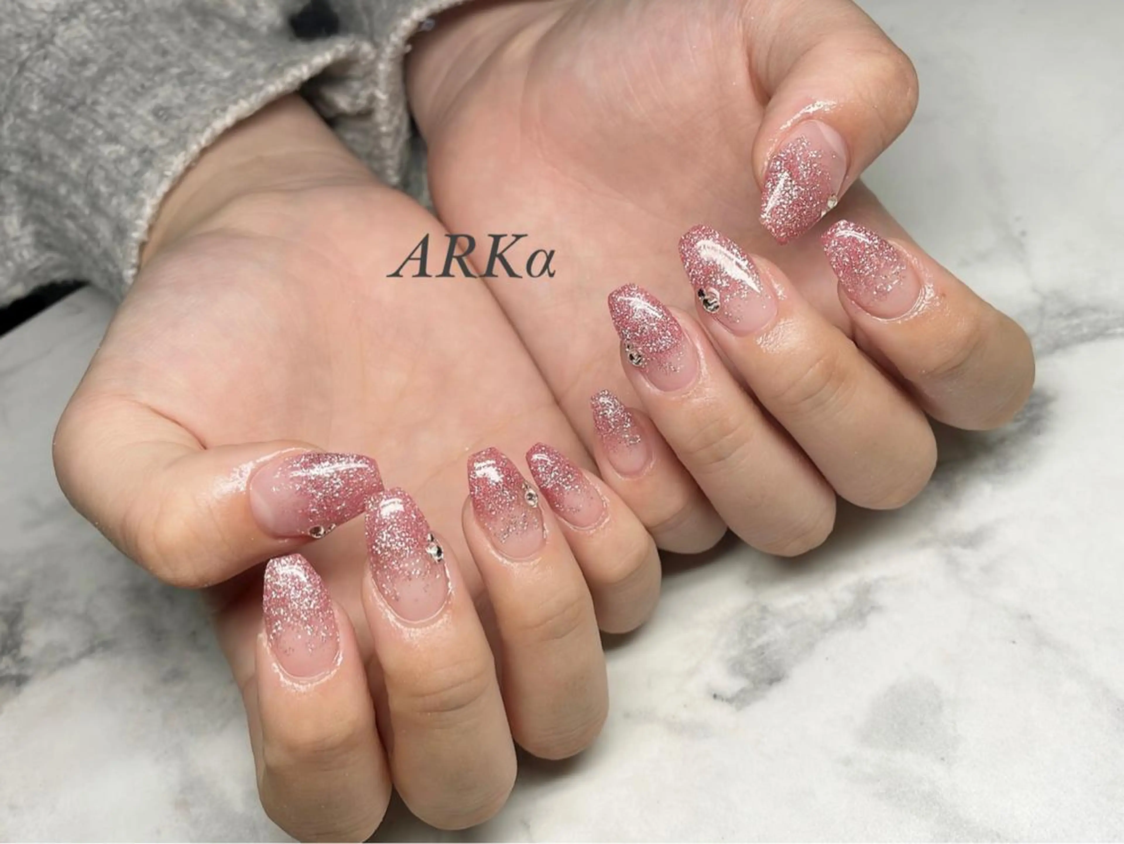 ネイル スカルプネイル ハンドネイル ARKα Nishiのネイルデザイン