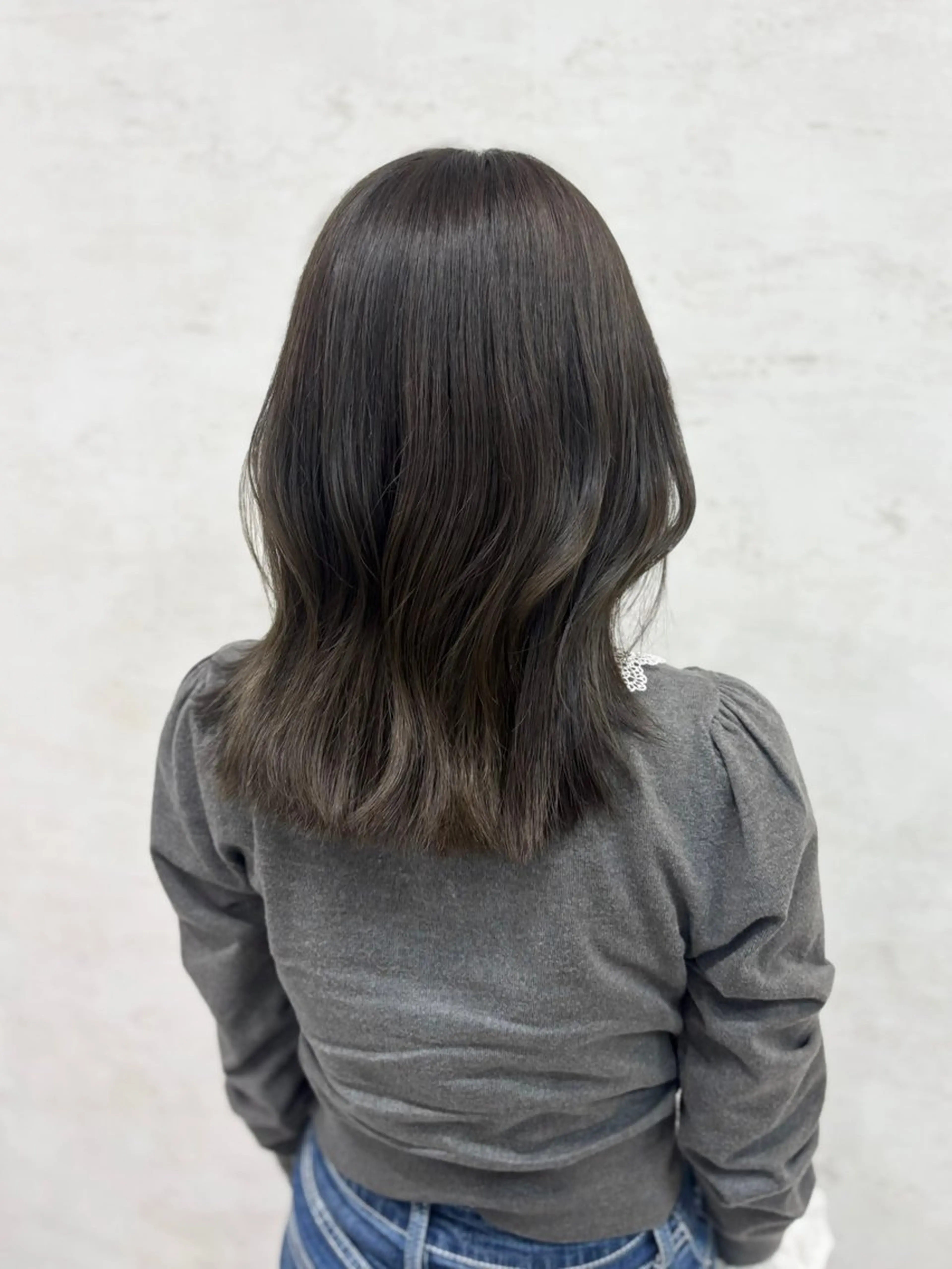 ミディアム カット ヘアカラー 杉田 涼のヘアスタイル