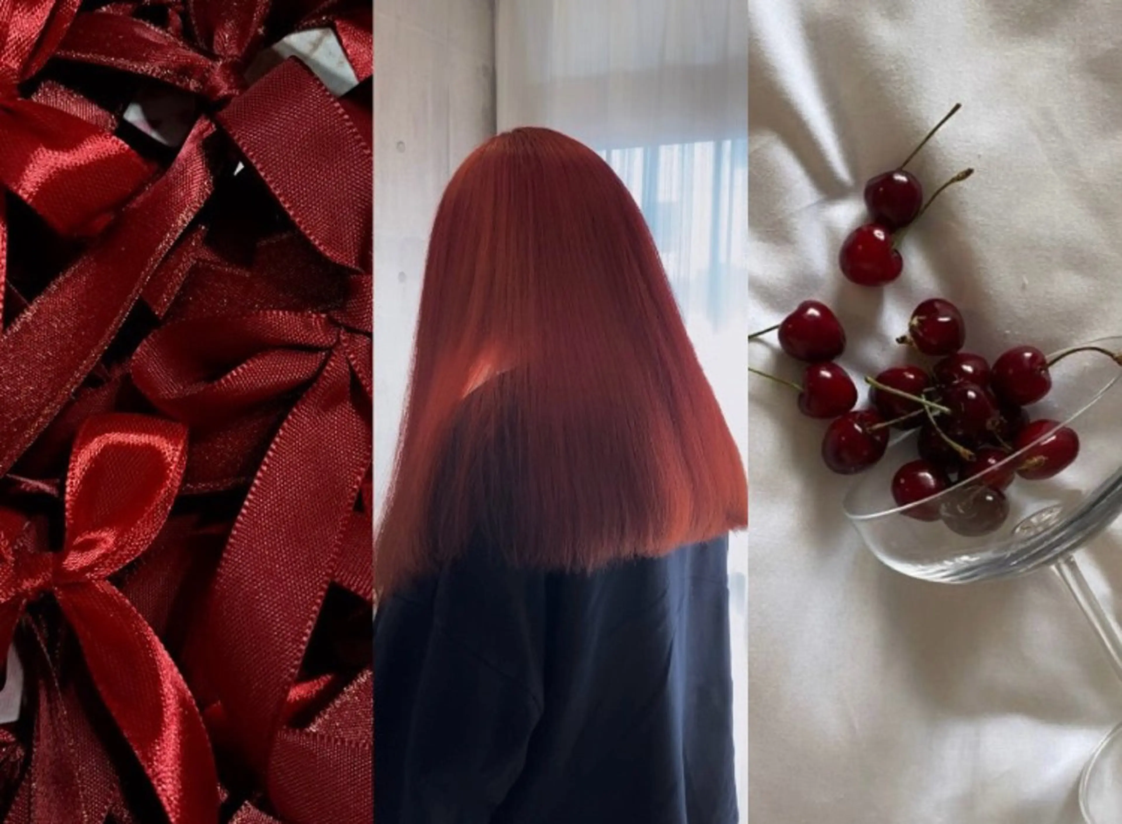 ロング カラー レッドカラー ヘアカラー ハマノ ミユのヘアスタイル