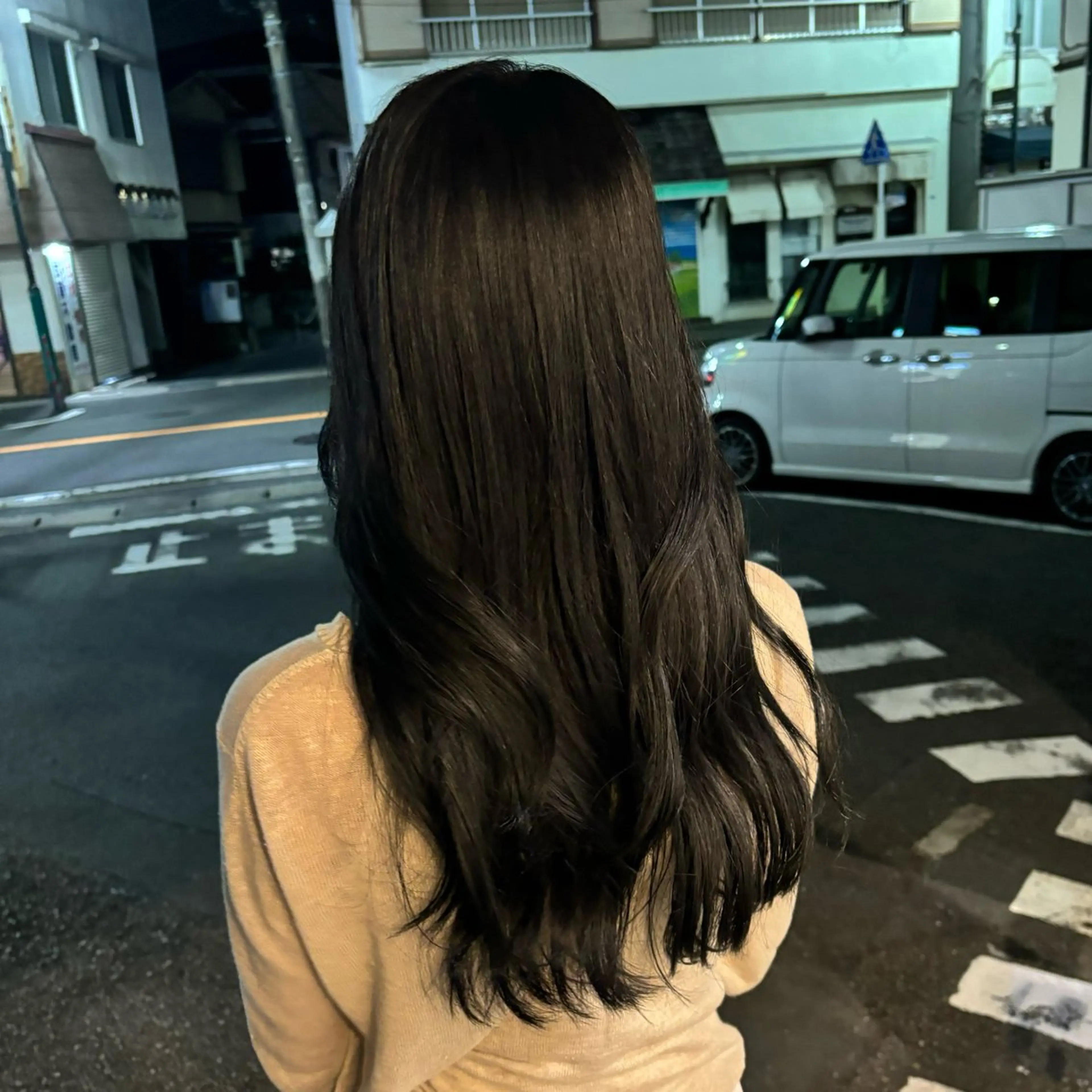 セミロング ヘアカラー トリートメント 🎀ハイトーン/ 艶カラー/夕月🎀のヘアスタイル