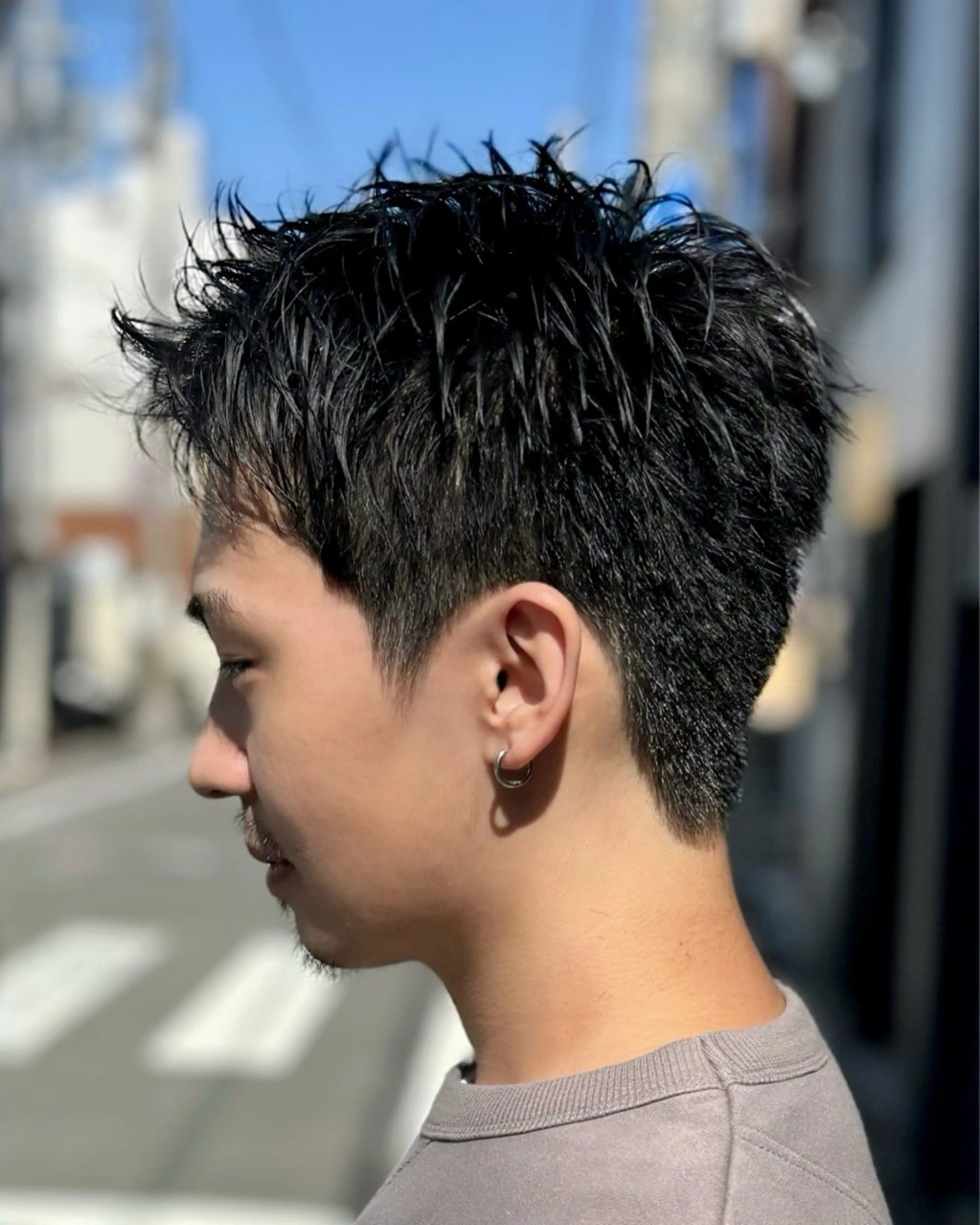 メンズ メンズショート スパイキーショート カット ヘアカラー トリートメント darts所属・マツダ レンのヘアスタイル