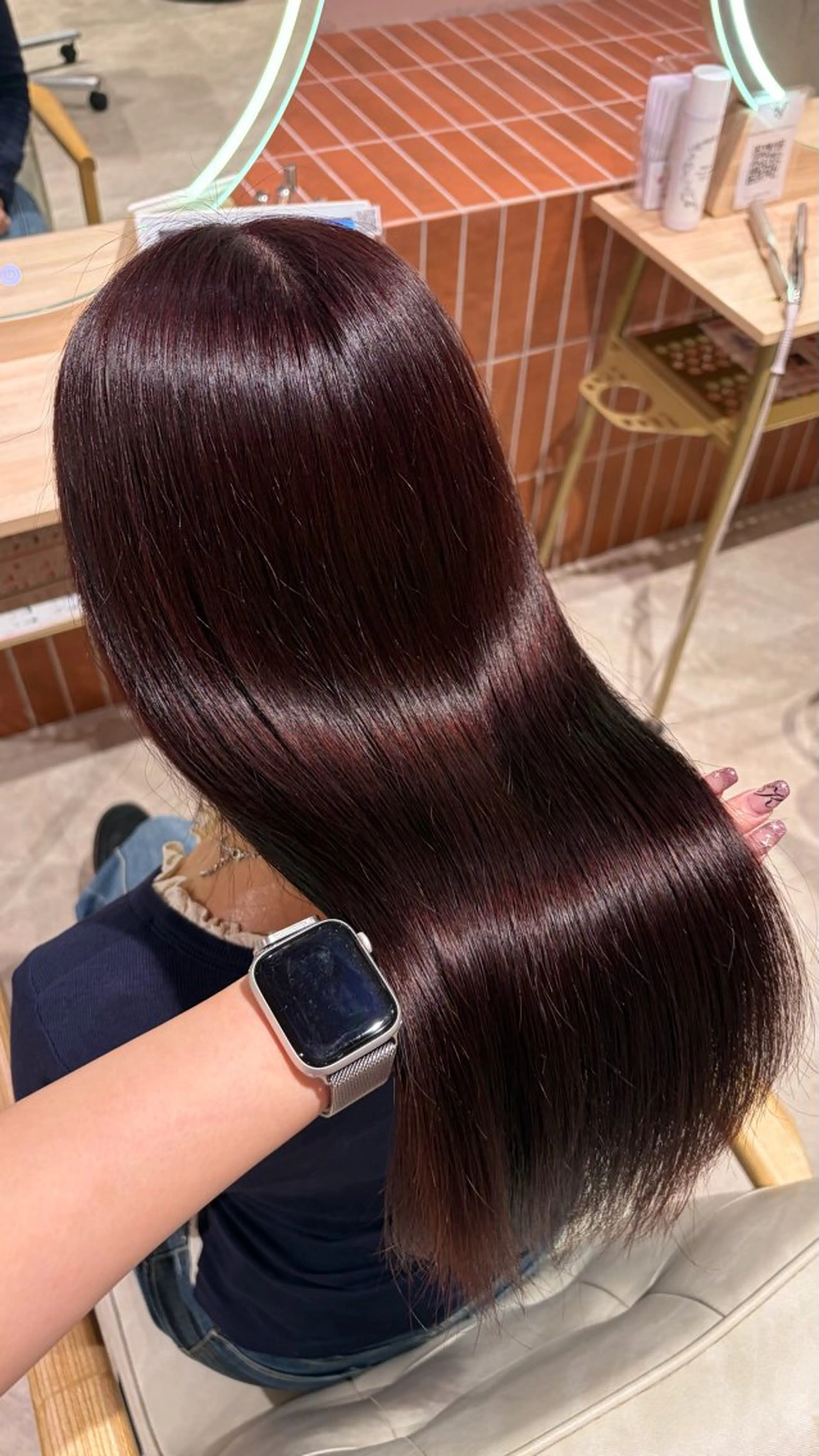 ロング カラー ヘアカラー トリートメント 🎀暖色カラー/ ハナ🎀のヘアスタイル