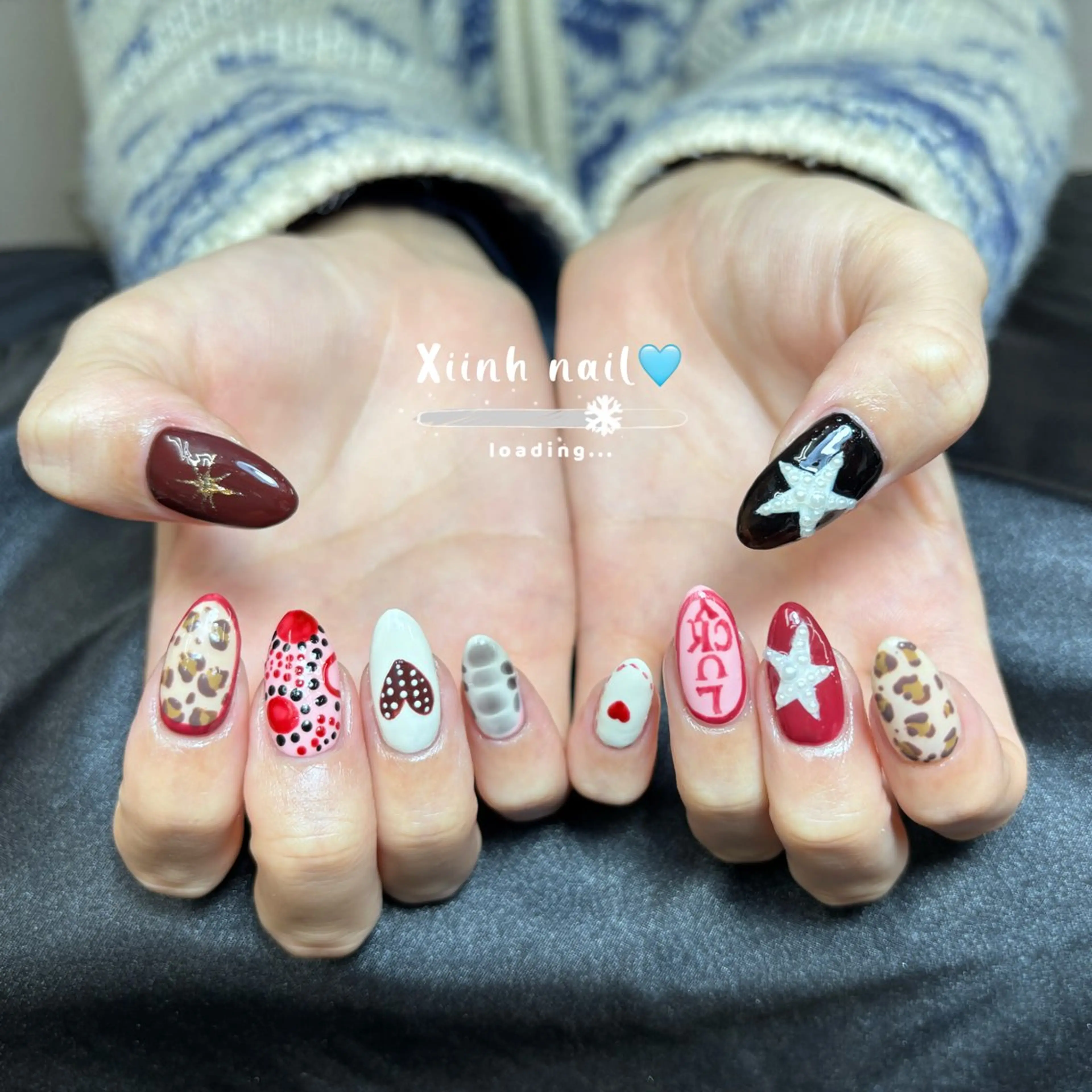 ネイル チークネイル 桜ネイル 長さ出し フットネイル ジェルネイル ハンドネイル XIINH NAIL SALONのネイルデザイン