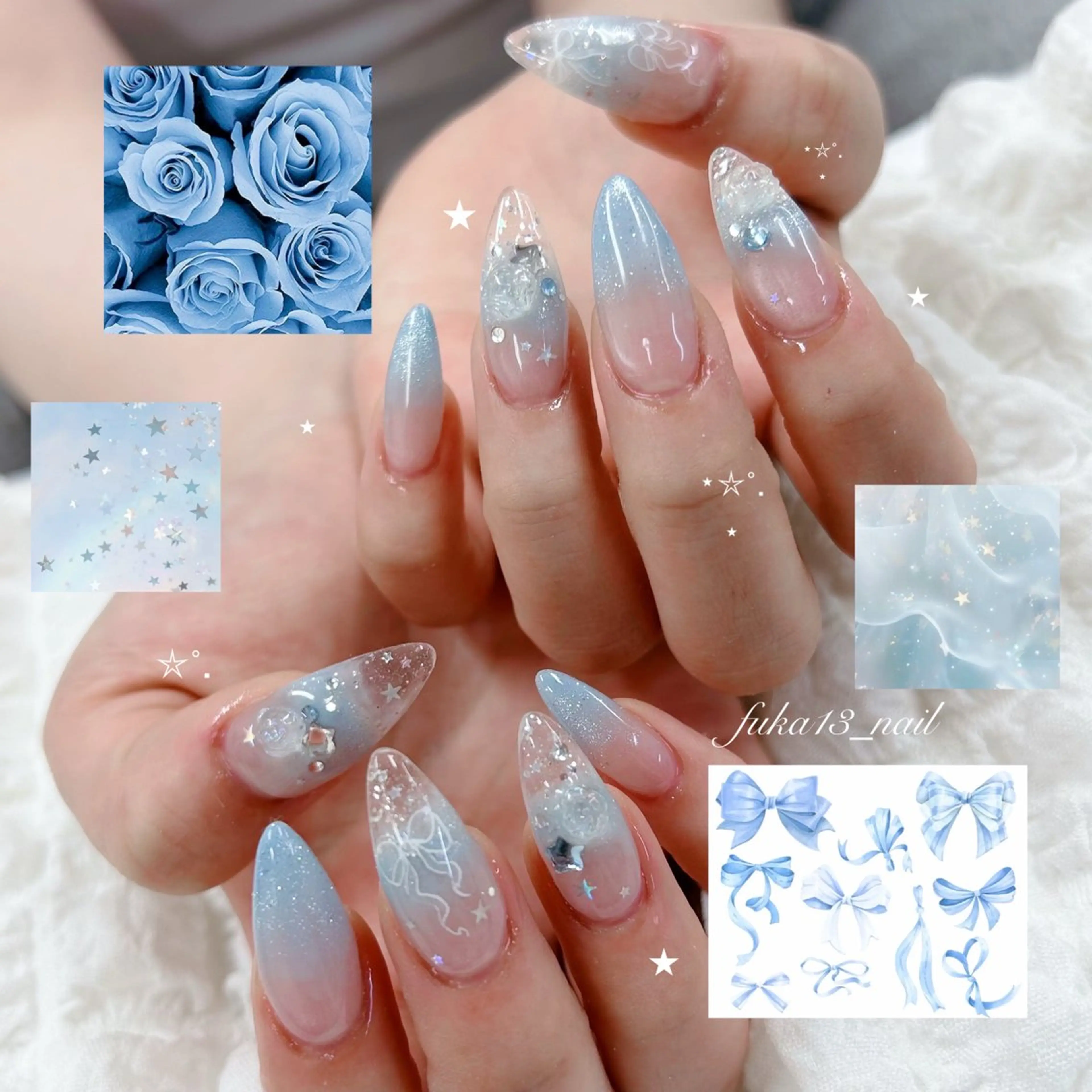 ネイル ガーリー 氷ネイル・うるうるネイル キラキラネイル 韓国ネイル マグネットネイル ハンドネイル Nail♡Fuka. /5月予約受付中のネイルデザイン