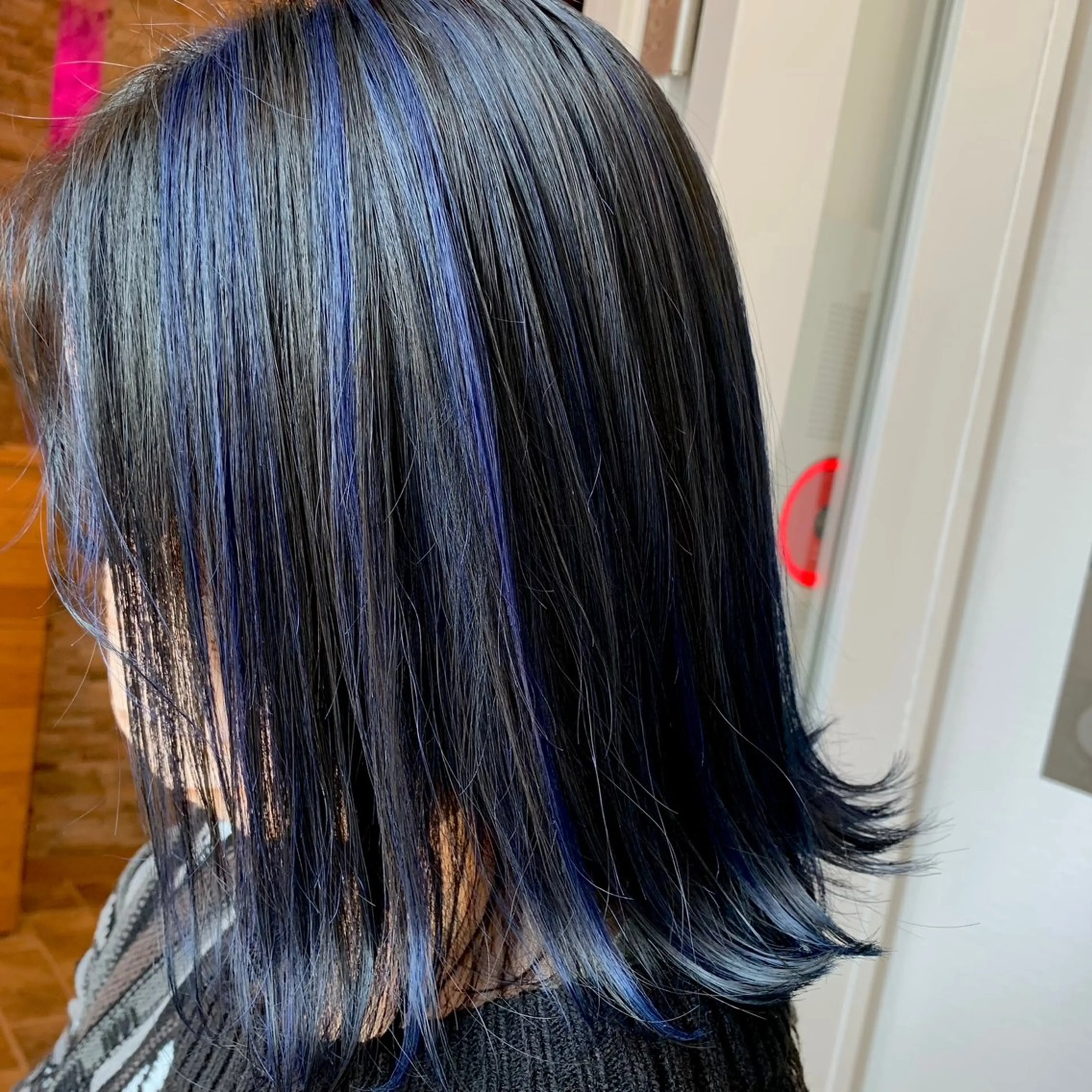 ミディアム カラー ハイライトカラー ハイライト 吉田 聡一のヘアスタイル