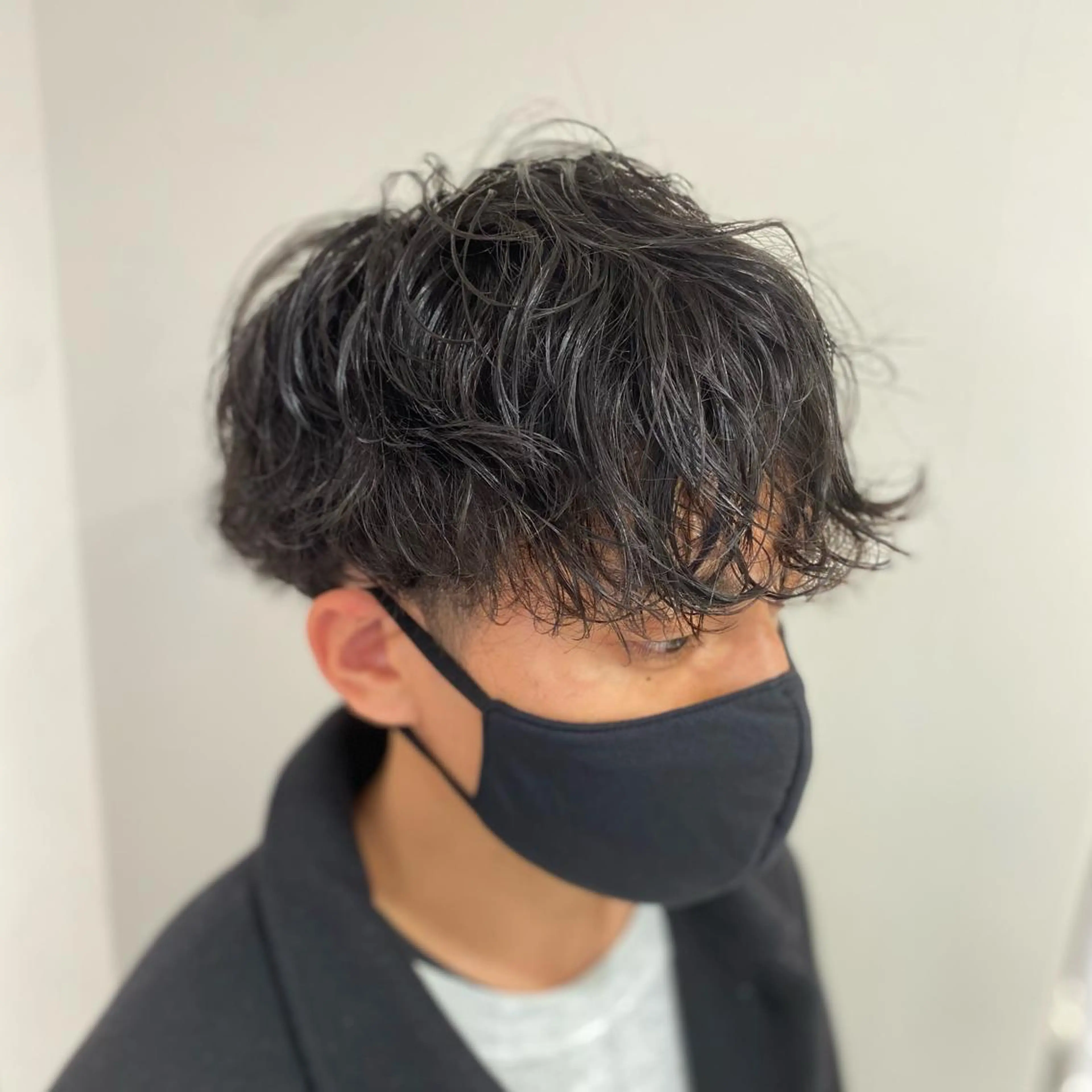 ショート パーマ メンズ カット パーマ 橋本 琉磨のヘアスタイル
