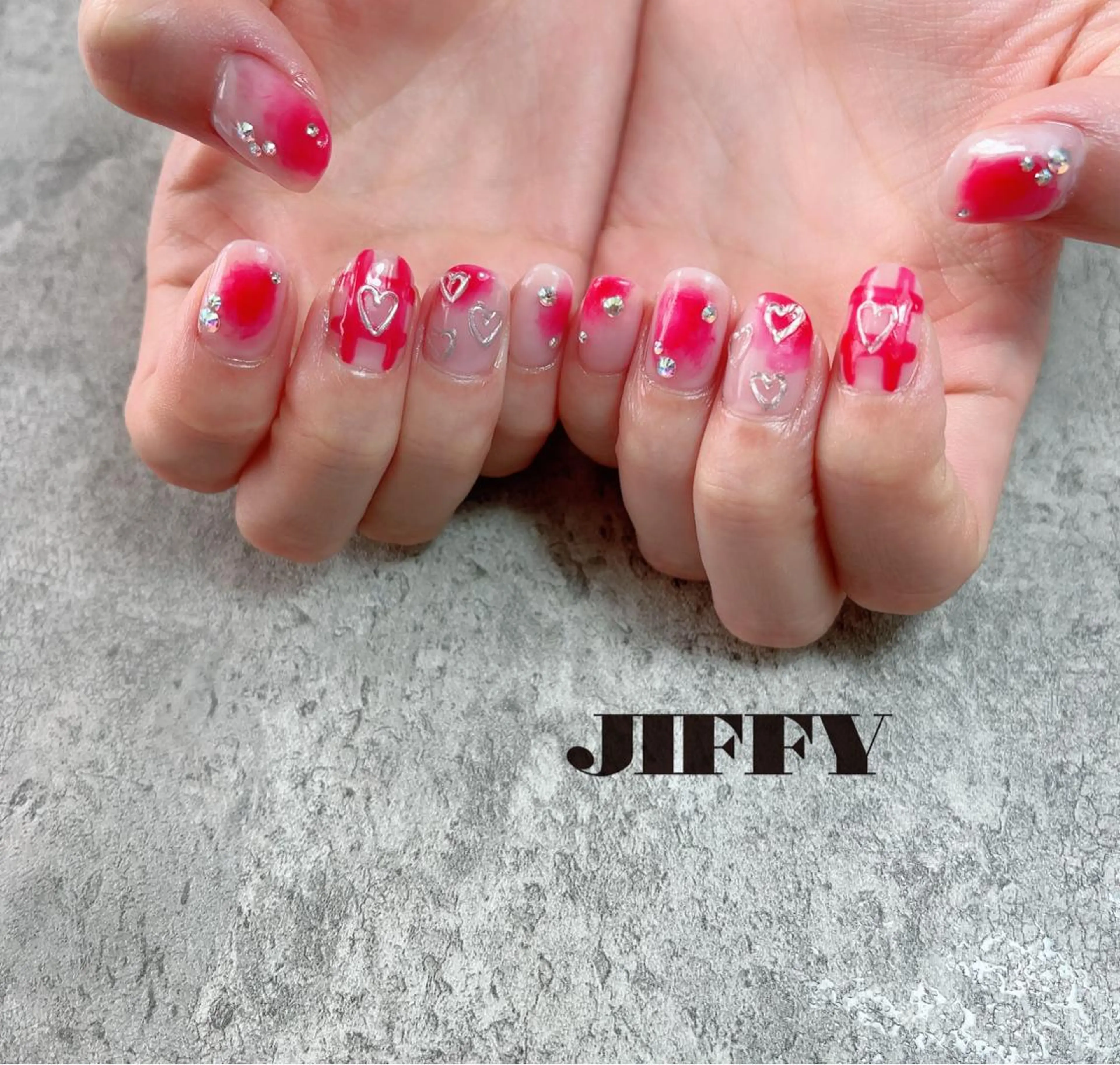 ネイル ピンク JIFFY nailstudioのネイルデザイン