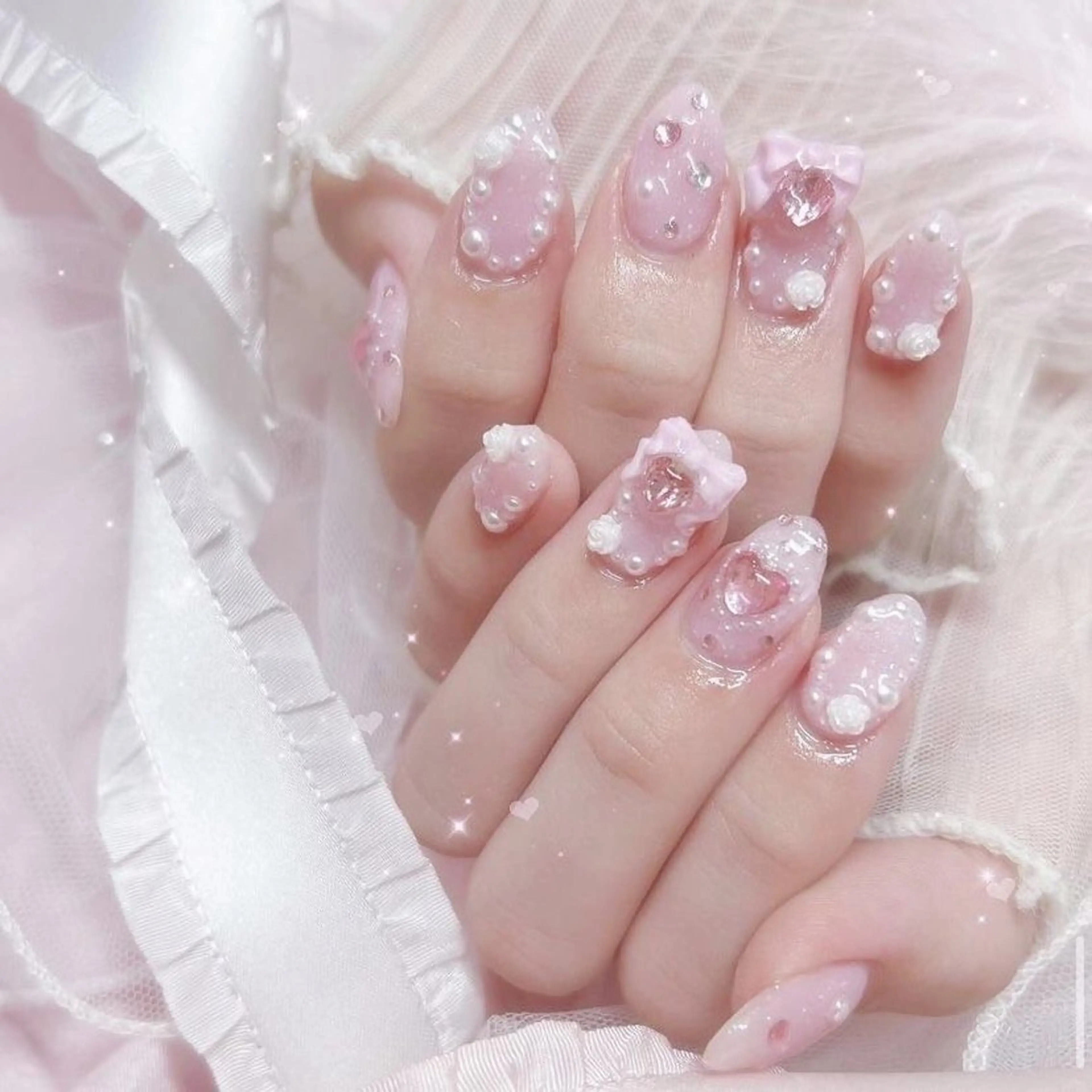 ネイル グラデーション ラメ(グリッター) マグネットネイル ミラーネイル ニュアンスネイル ハンドネイル Lumi de nailsのネイルデザイン