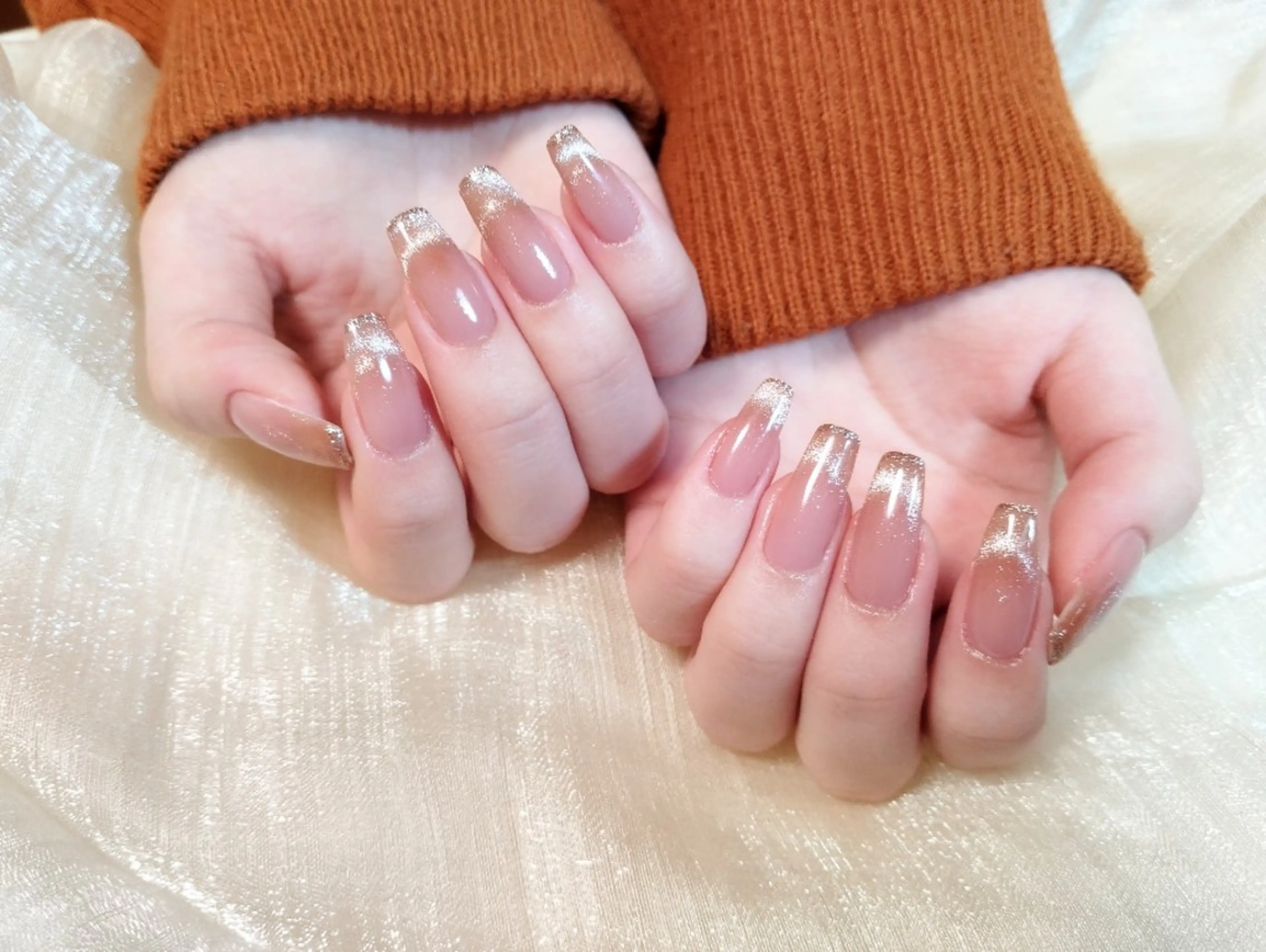 ネイル フレンチネイル マグネットネイル マグネットフレンチ ハンドネイル ハンドケア ＤI'A ネイルサロンのネイルデザイン