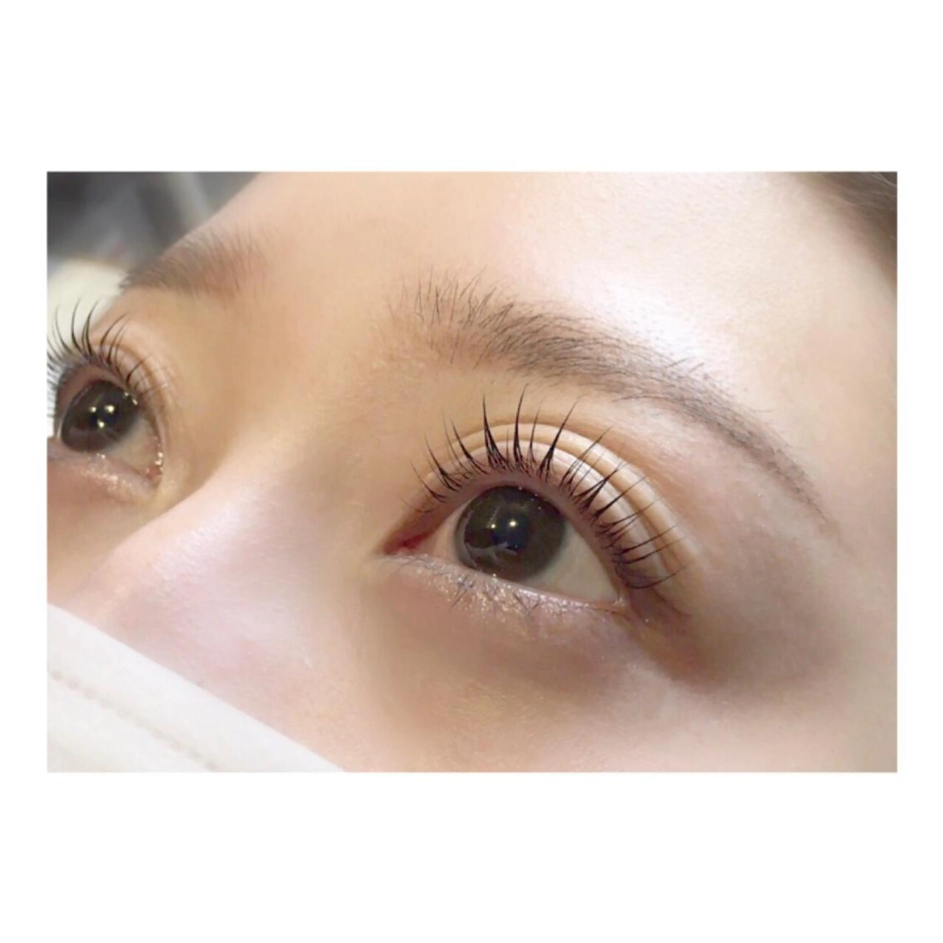 まつ毛パーマモデルの写真