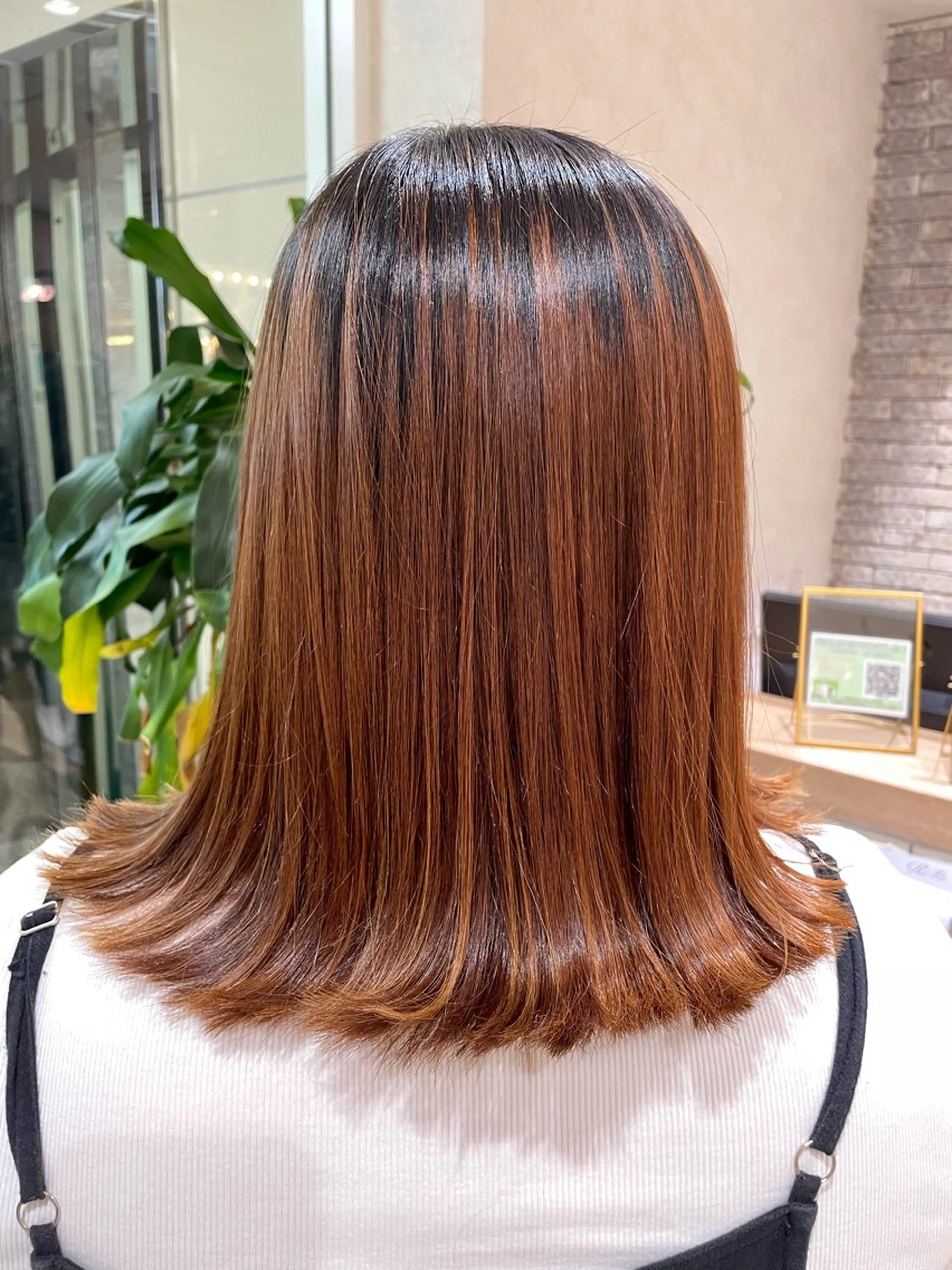 セミロング レイヤー×ハイライト 🌷RINA🌷のヘアスタイル