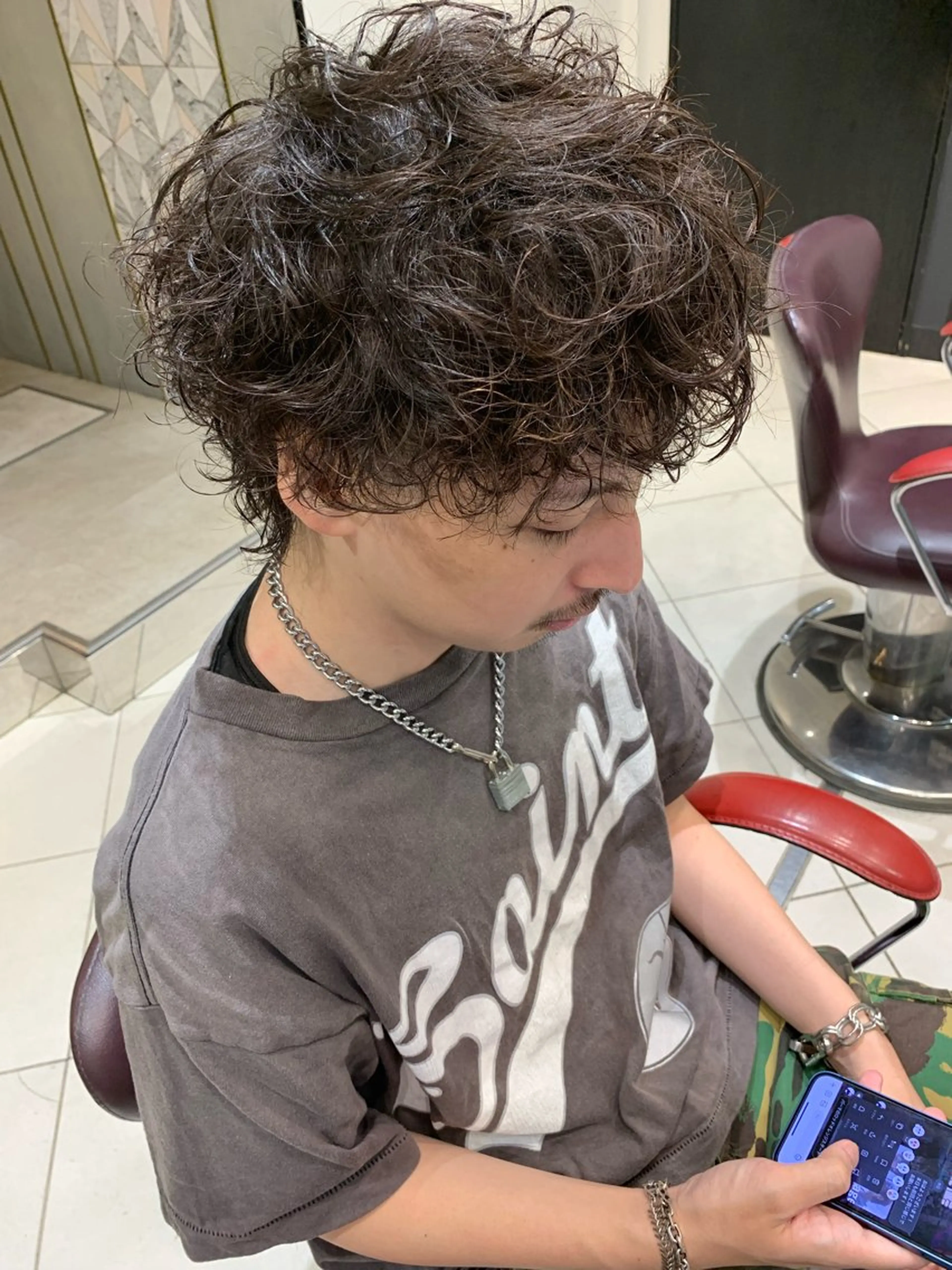 ✨メンズメニュー✨🔥再現性カット➕ダメージレスパーマ➕ケアトリートメント✨炭酸泉＋スペシャルシャンプー✨フルケア✨の写真