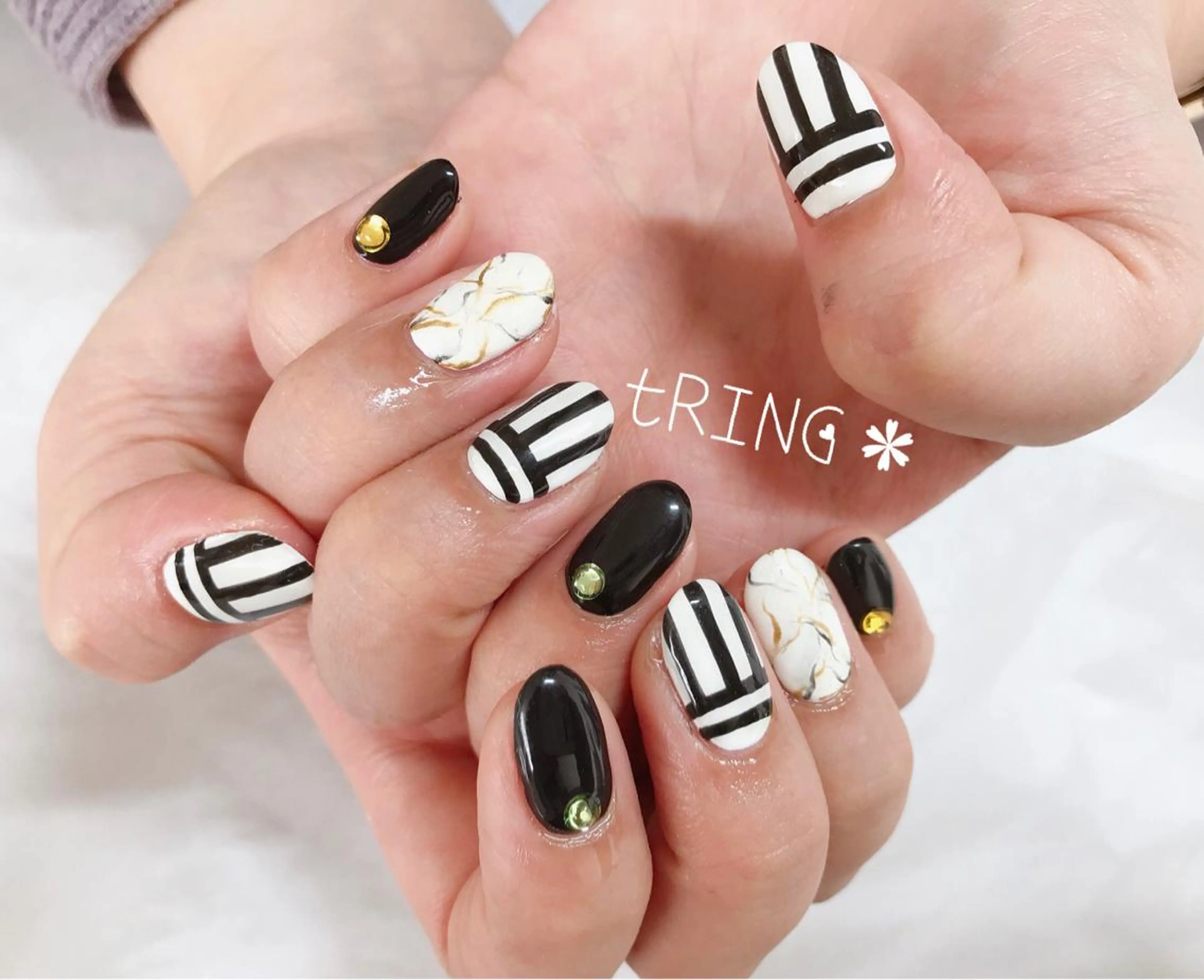 ネイル ハンドネイル tRING＊ しいの木台のネイルデザイン