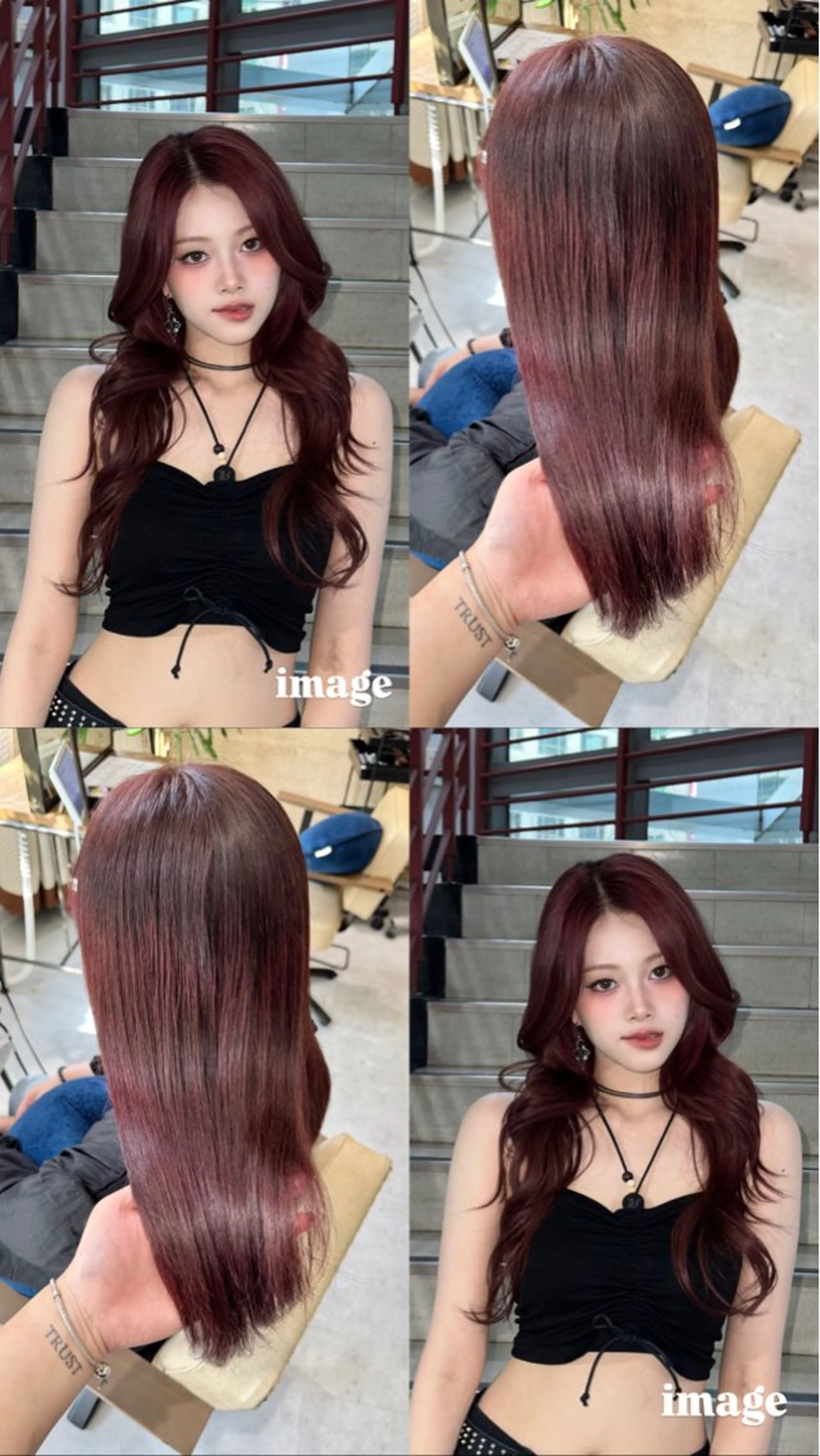 セミロング カラー ブリーチ Ouka/Wカラー/ 大人艶カラーのヘアスタイル