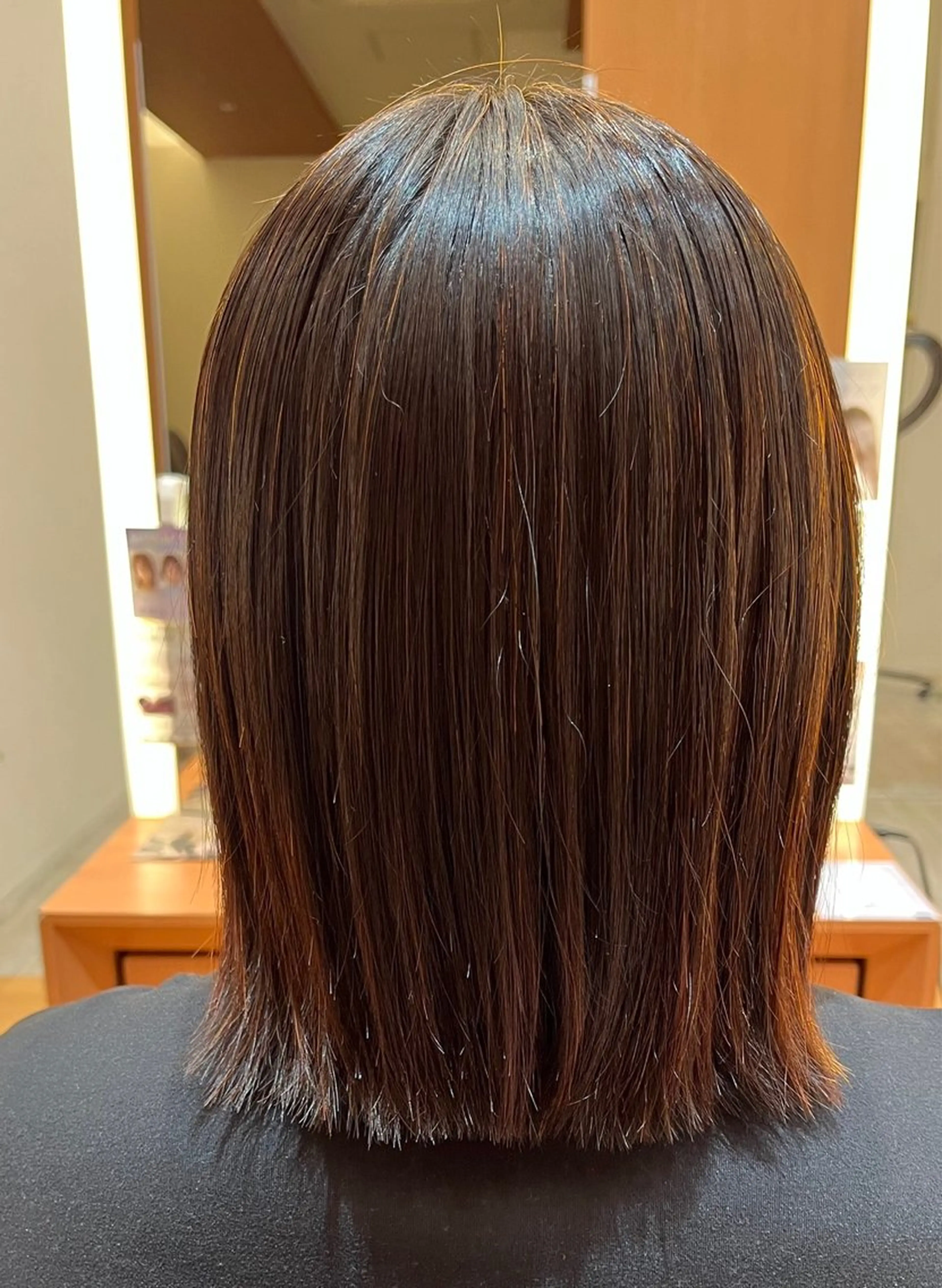 ミディアム 光石 季世のヘアスタイル