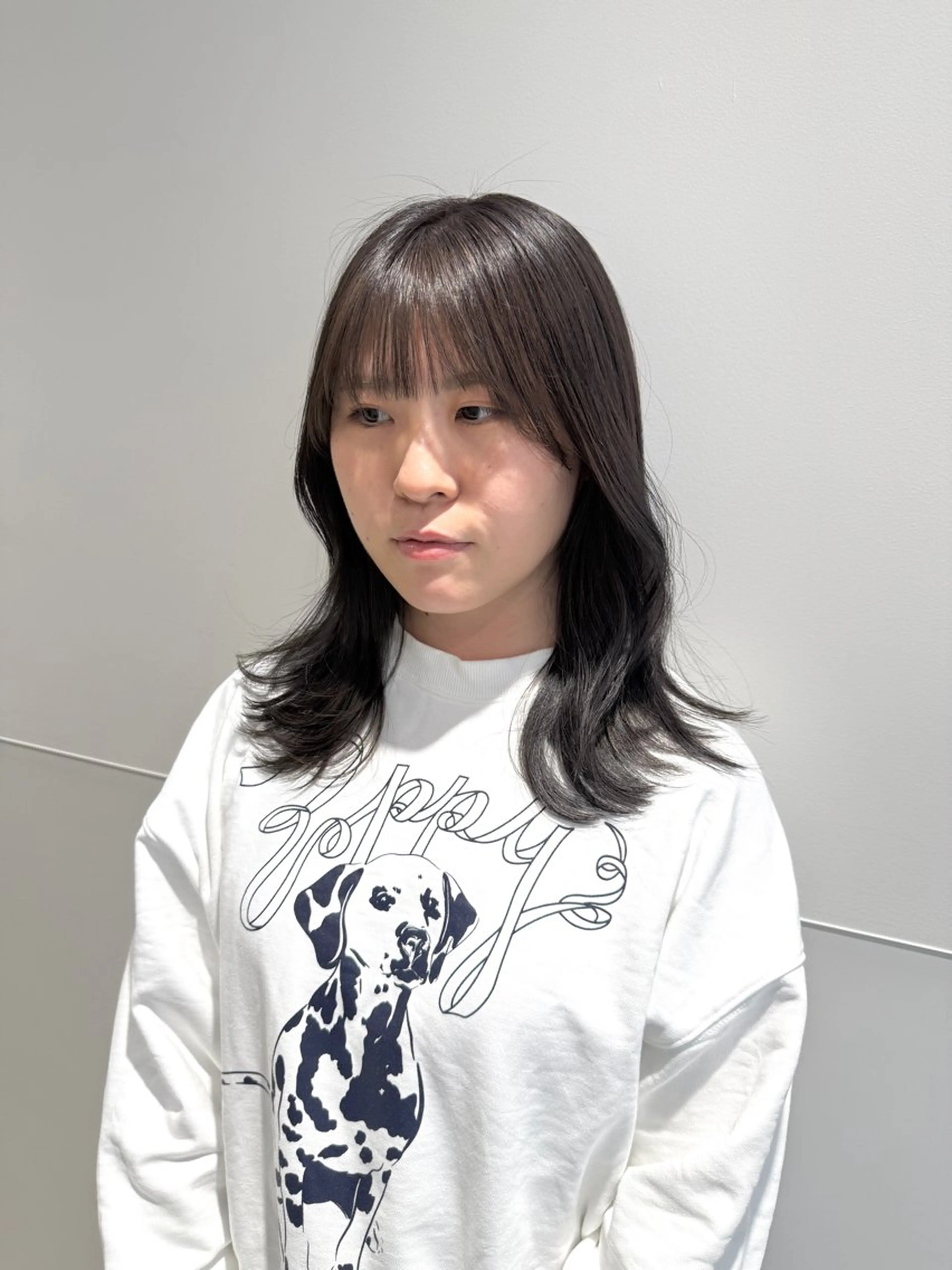 セミロング カット ヘアカラー トリートメント SALOWIN north茶屋町店所属・💎透明感カラー💎 ナチュラルテイストのヘアスタイル