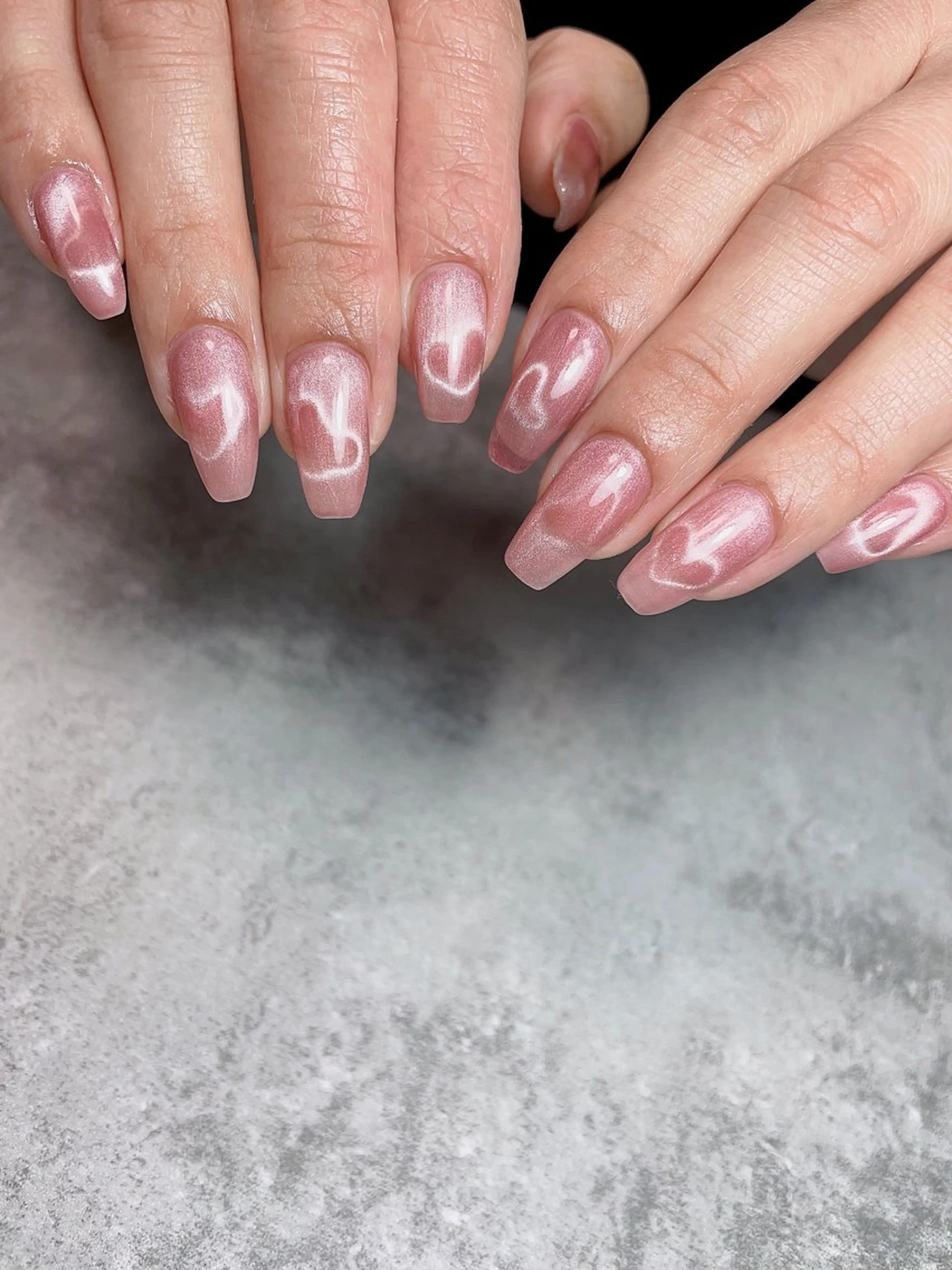 ネイル ハート マグネットネイル ハンドネイル Ai Nailのネイルデザイン